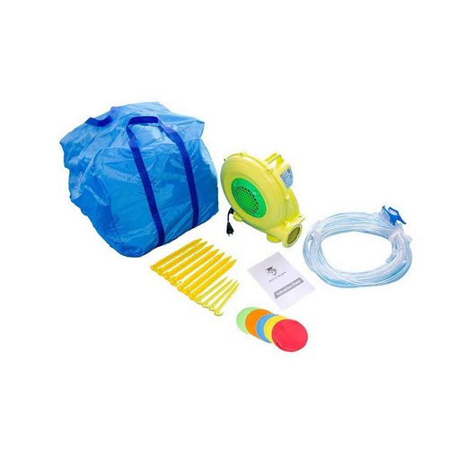 ヒュプフブルク ホームMiYN ヒュプフブルク mit Gebläse für Kinder – Spielplatz im Freien、370 cm x 260 cm x 185 cm (L x B x H) 