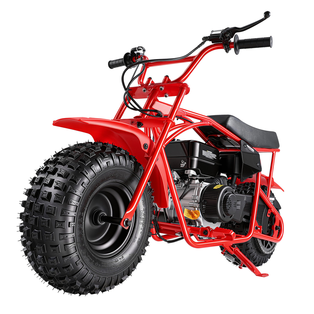 Oryxearth BRM200-1 196cc Gas Mini Bike, 35 MPH 4-Stroke Mini Dirt Bike, Off-Road Pit Bike for Adults & Teens, 220 lbs Max Load