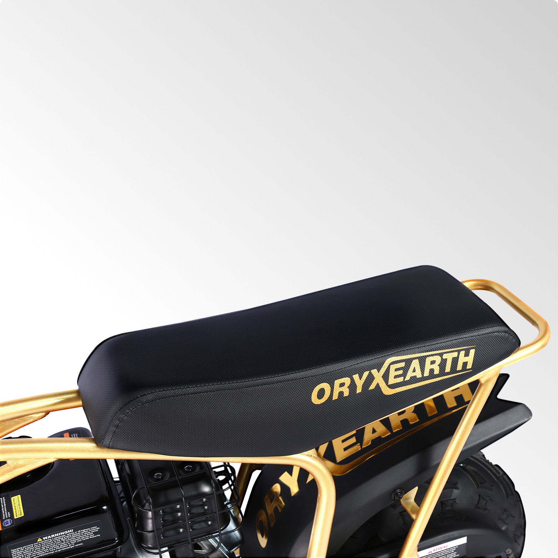 Oryxearth BRM100-4 99CC Off-Road Gas Mini Bike for Adults & Teens, Limited Edition Gold, Supports Up to 220 lbs