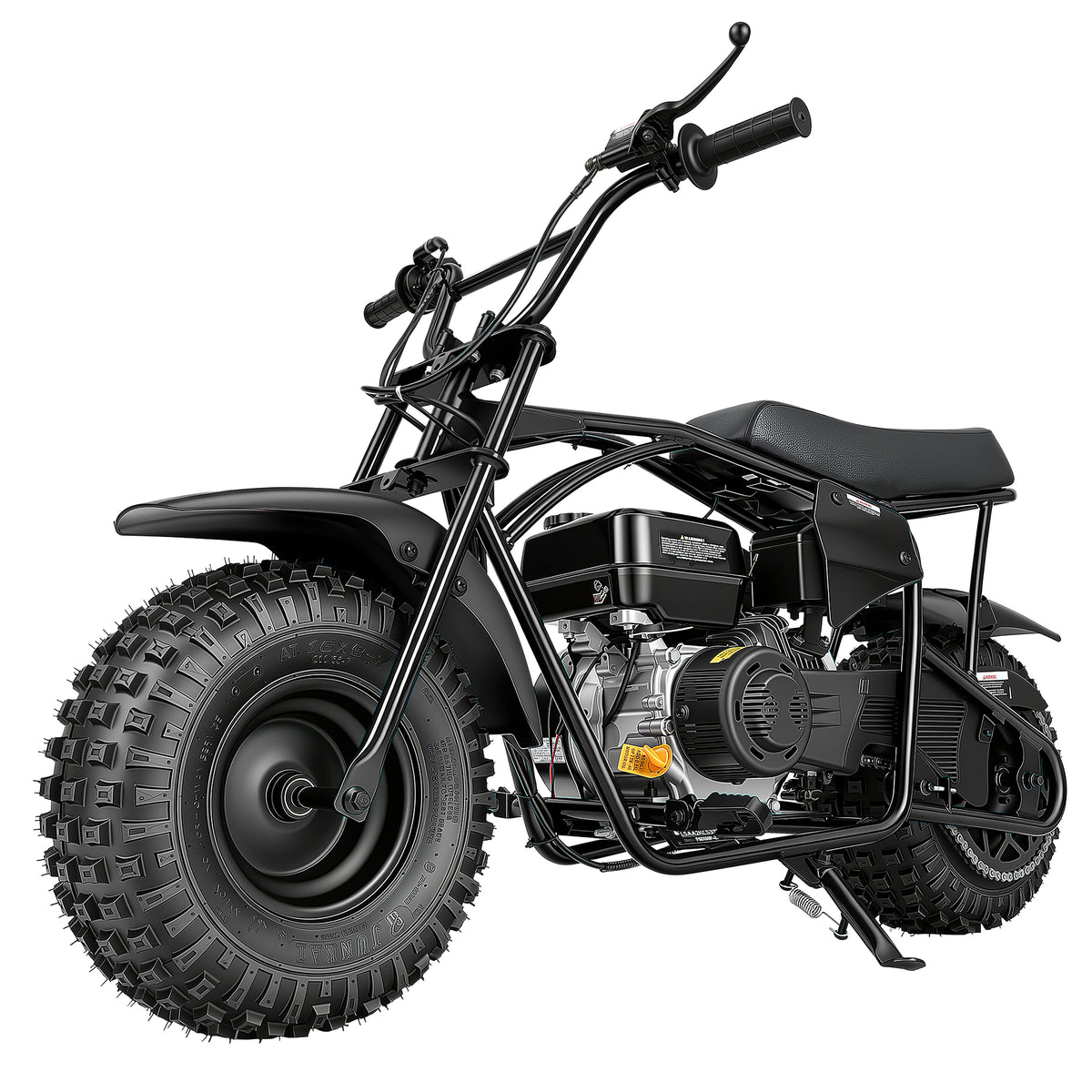 Oryxearth BRM200-1 196cc Gas Mini Bike, 35 MPH 4-Stroke Mini Dirt Bike, Off-Road Pit Bike for Adults & Teens, 220 lbs Max Load