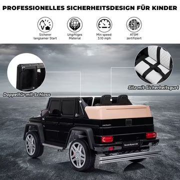 Mercedes-Maybach G650 Elektroauto für Kinder - ORYXEARTH - 12V Batterie - Geschwindigkeit 3-5 km/h