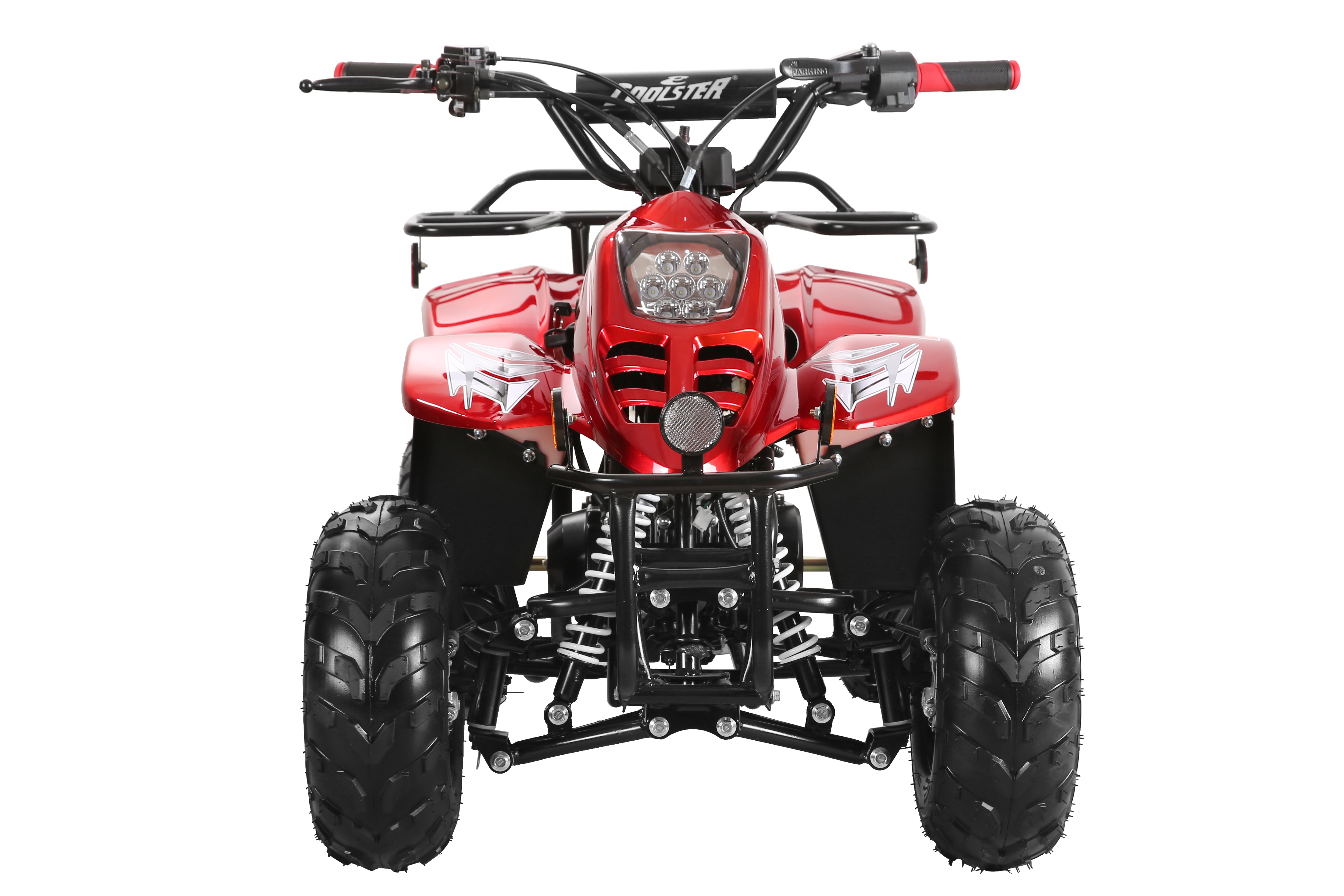 Coolster 110CC 4-Stroke Kids ATV, 10mph Max Speed, Front & Rear Disc Brakes, All-Terrain 4-Wheeler with LED Lights, Supports Up to 143 LBS