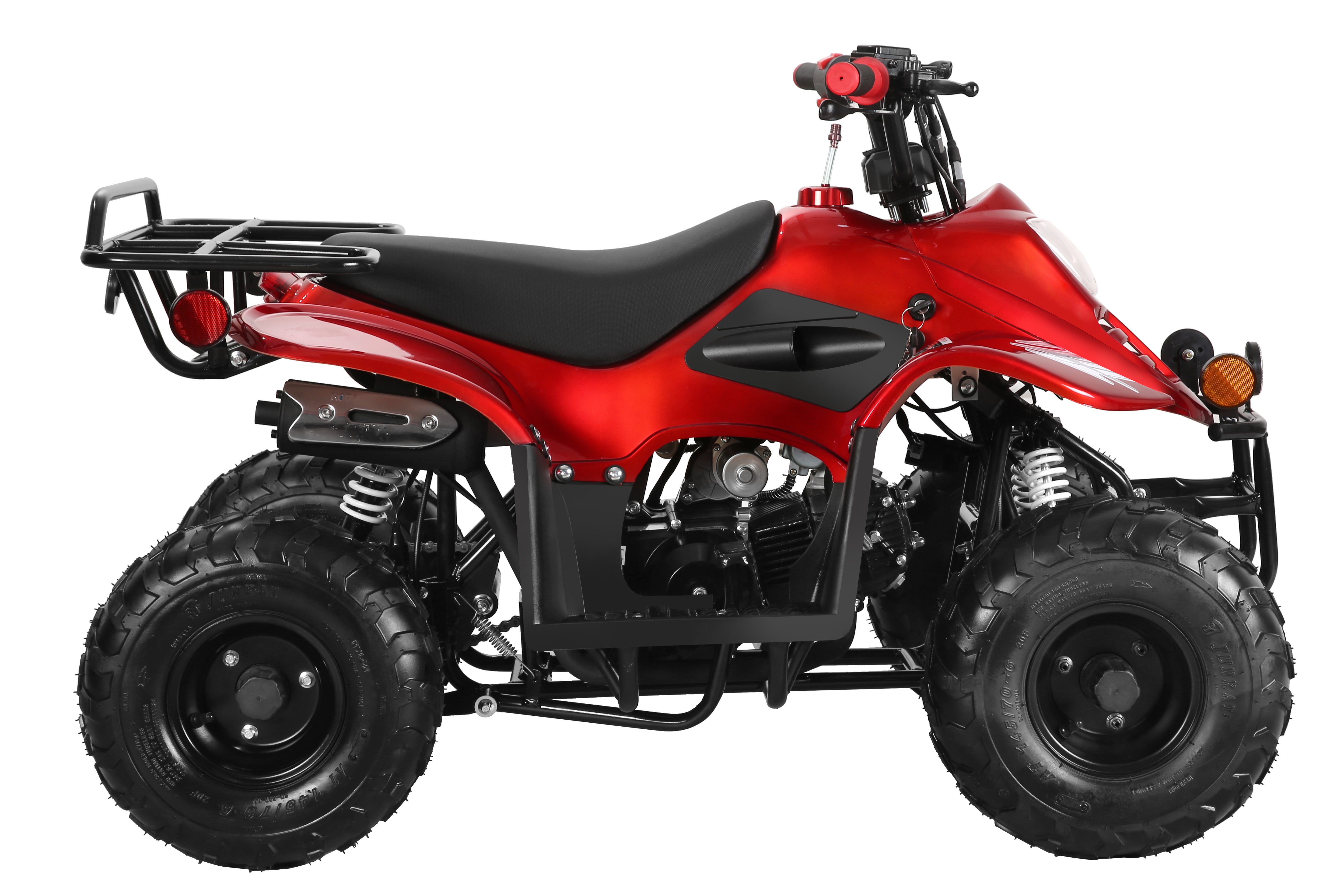 Coolster 110CC 4-Stroke Kids ATV, 10mph Max Speed, Front & Rear Disc Brakes, All-Terrain 4-Wheeler with LED Lights, Supports Up to 143 LBS