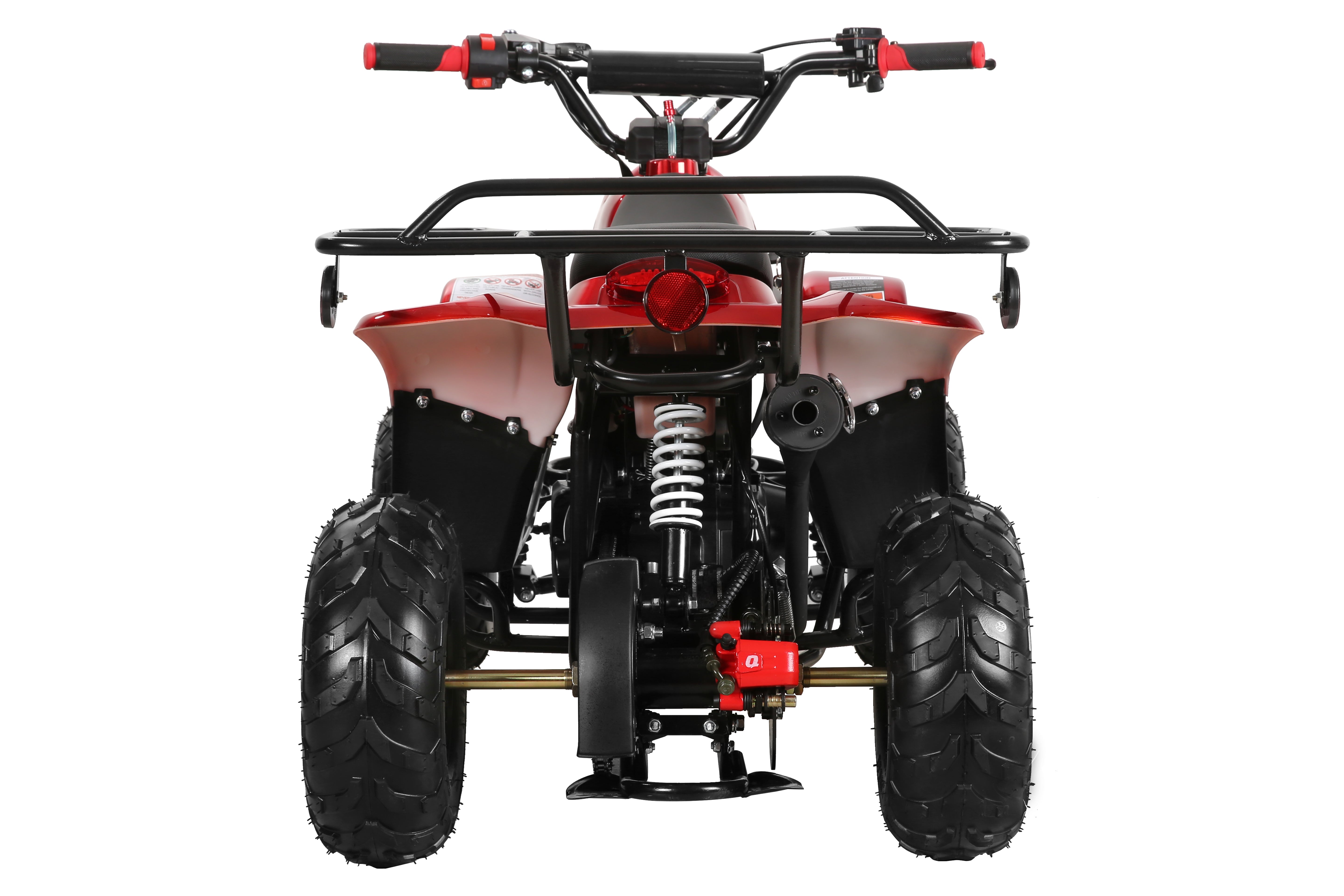 Coolster 110CC 4-Stroke Kids ATV, 10mph Max Speed, Front & Rear Disc Brakes, All-Terrain 4-Wheeler with LED Lights, Supports Up to 143 LBS