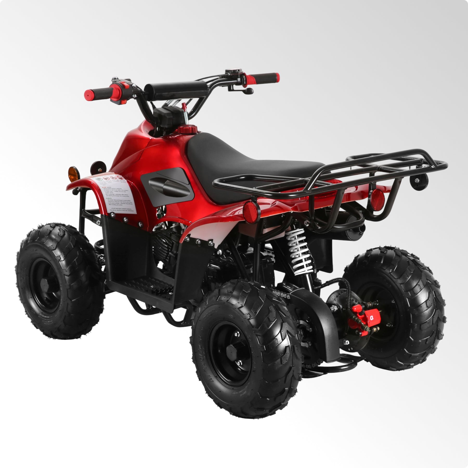 Coolster 110CC 4-Stroke Kids ATV, 10mph Max Speed, Front & Rear Disc Brakes, All-Terrain 4-Wheeler with LED Lights, Supports Up to 143 LBS