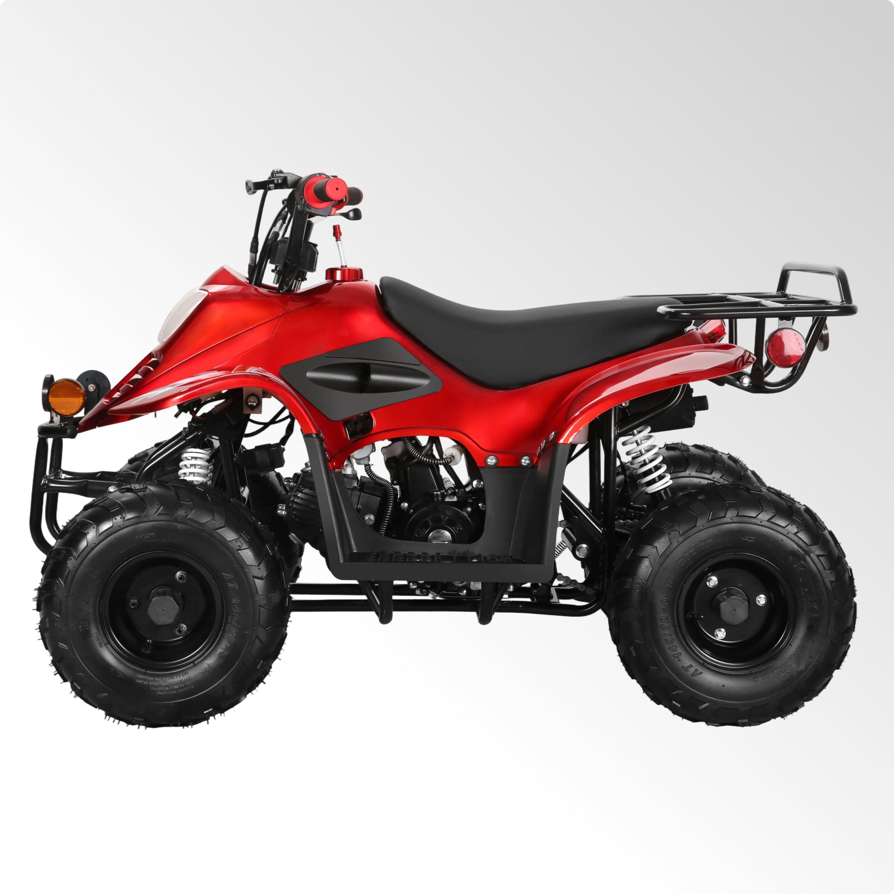 Coolster 110CC 4-Stroke Kids ATV, 10mph Max Speed, Front & Rear Disc Brakes, All-Terrain 4-Wheeler with LED Lights, Supports Up to 143 LBS