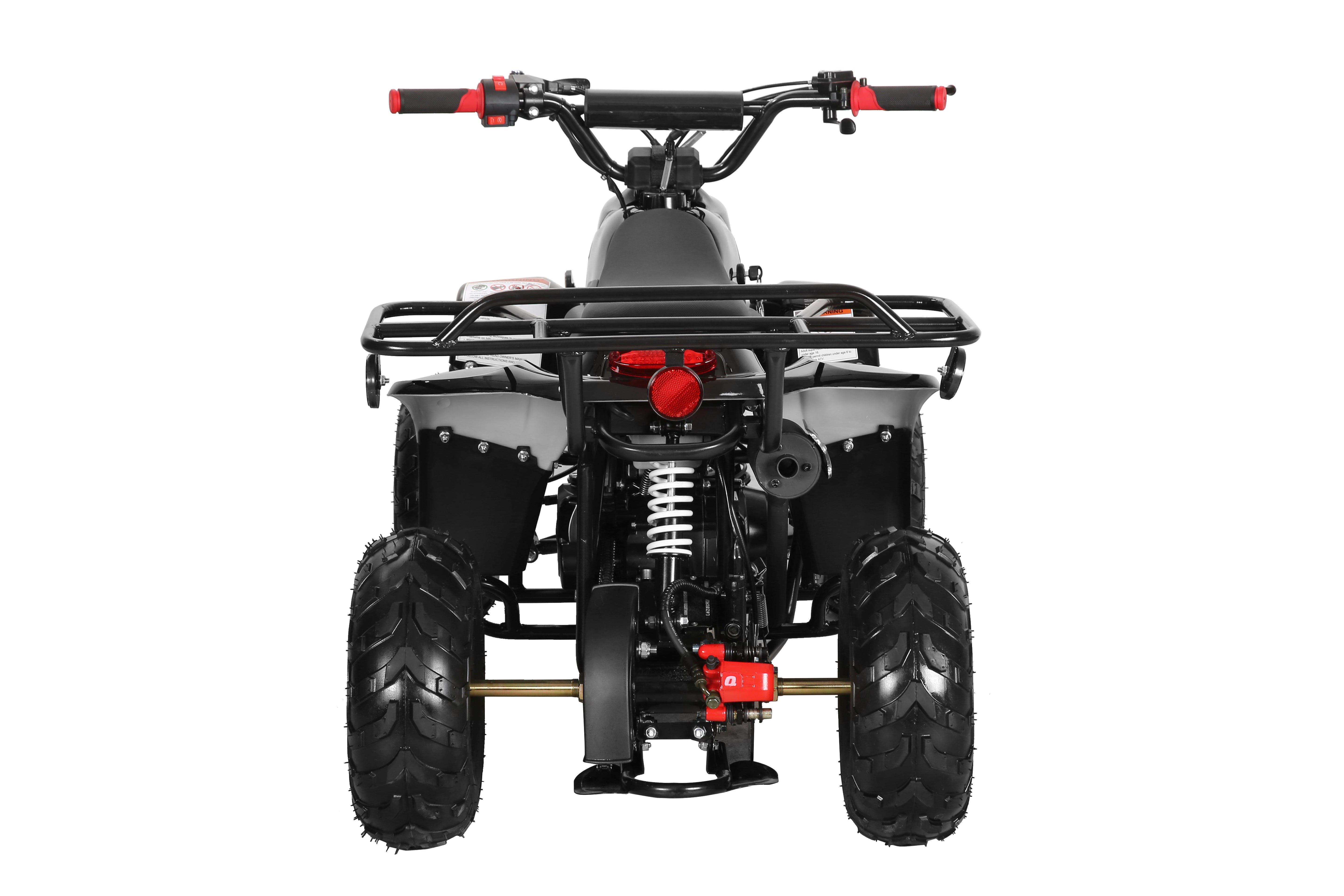 Coolster 110CC 4-Stroke Kids ATV, 10mph Max Speed, Front & Rear Disc Brakes, All-Terrain 4-Wheeler with LED Lights, Supports Up to 143 LBS