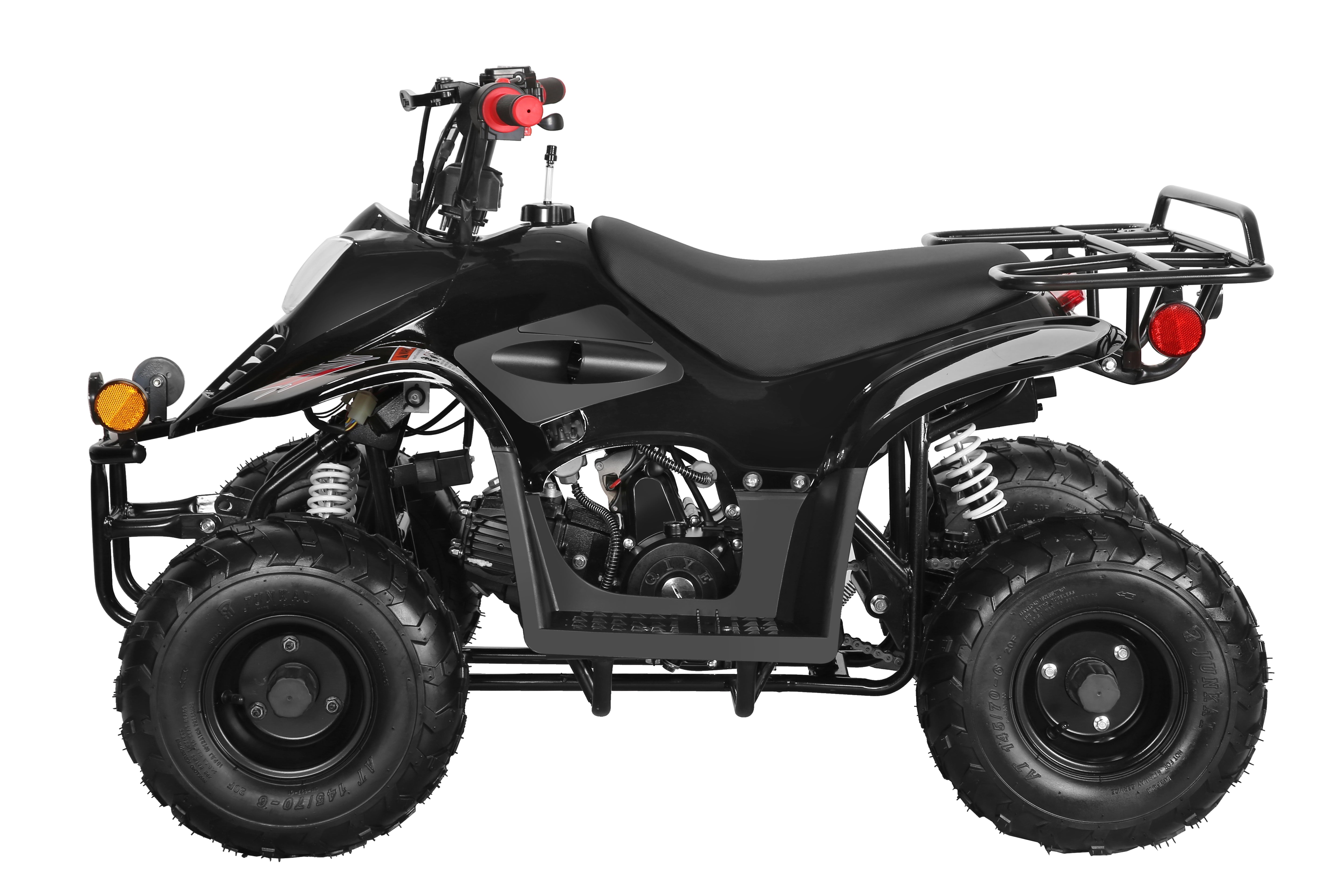 Coolster 110CC 4-Stroke Kids ATV, 10mph Max Speed, Front & Rear Disc Brakes, All-Terrain 4-Wheeler with LED Lights, Supports Up to 143 LBS