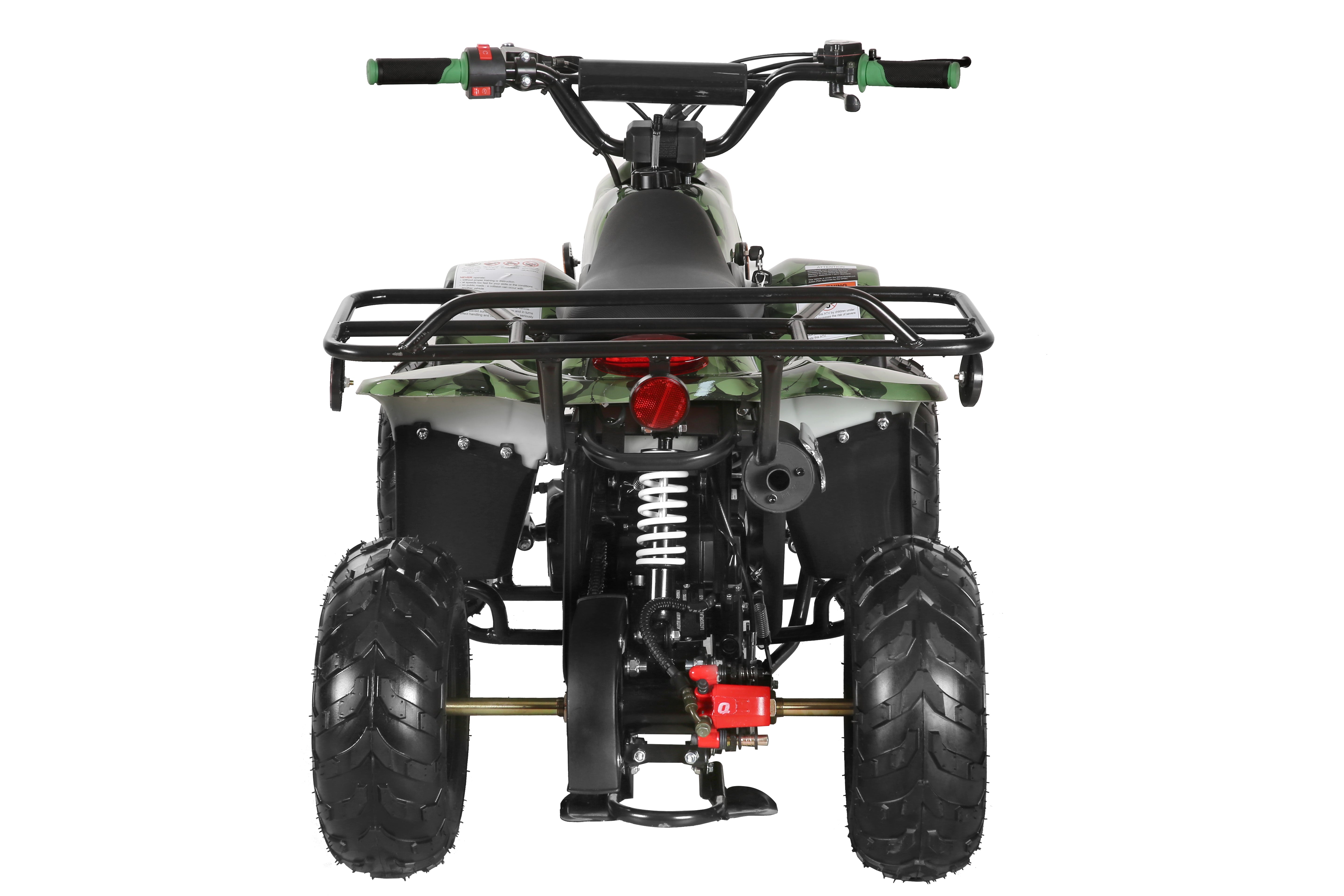 Coolster 110CC 4-Stroke Kids ATV, 10mph Max Speed, Front & Rear Disc Brakes, All-Terrain 4-Wheeler with LED Lights, Supports Up to 143 LBS