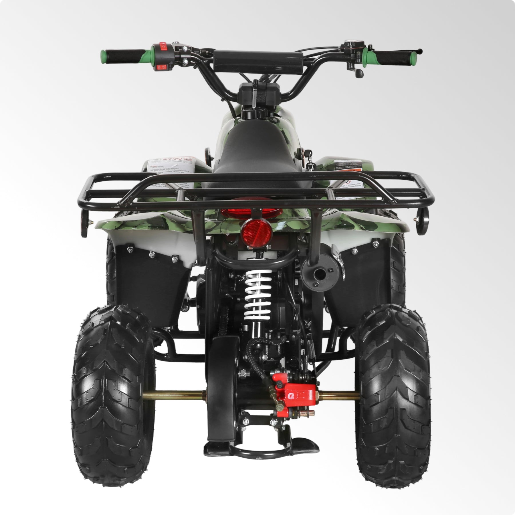 Coolster 110CC 4-Stroke Kids ATV, 10mph Max Speed, Front & Rear Disc Brakes, All-Terrain 4-Wheeler with LED Lights, Supports Up to 143 LBS