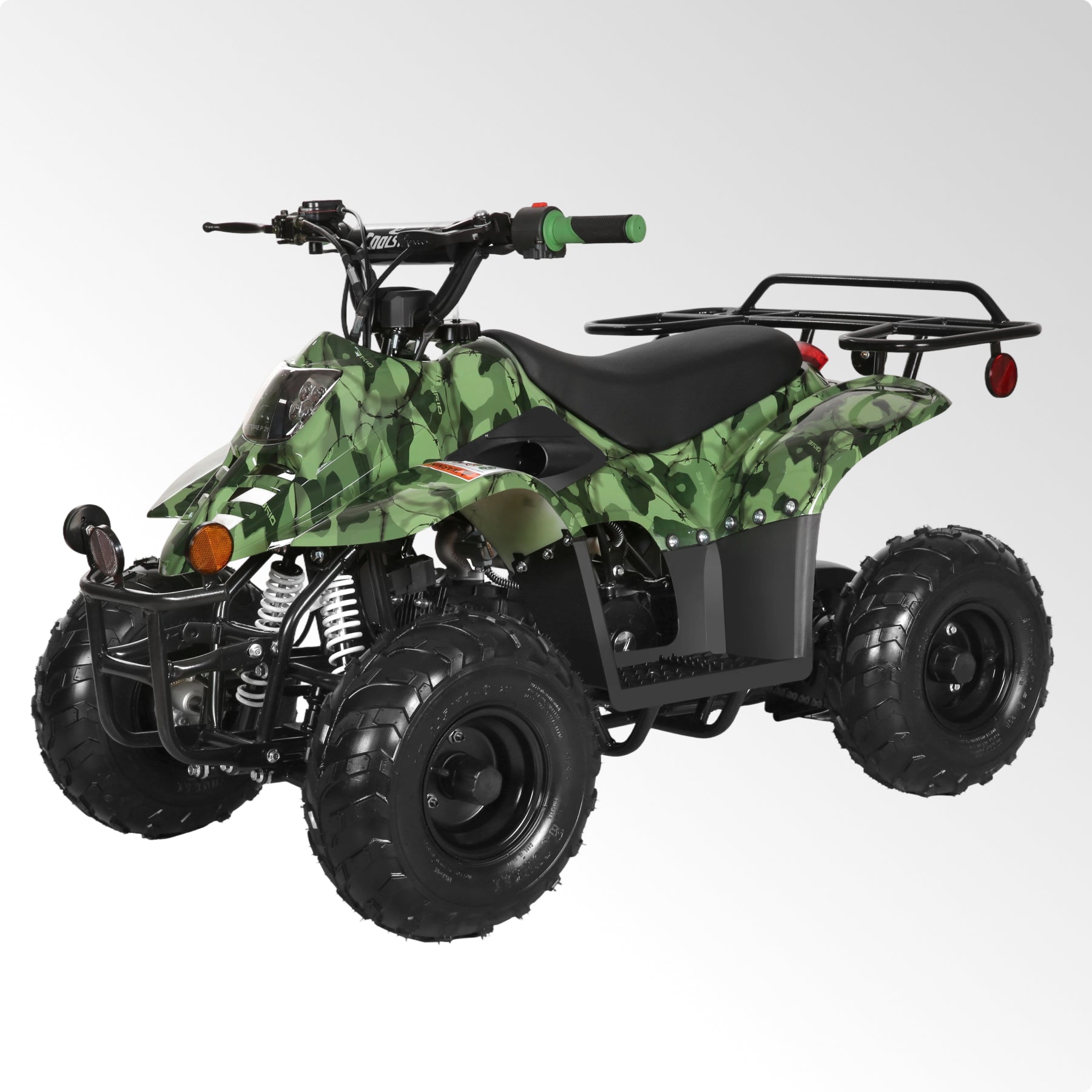 Coolster 110CC 4-Stroke Kids ATV, 10mph Max Speed, Front & Rear Disc Brakes, All-Terrain 4-Wheeler with LED Lights, Supports Up to 143 LBS