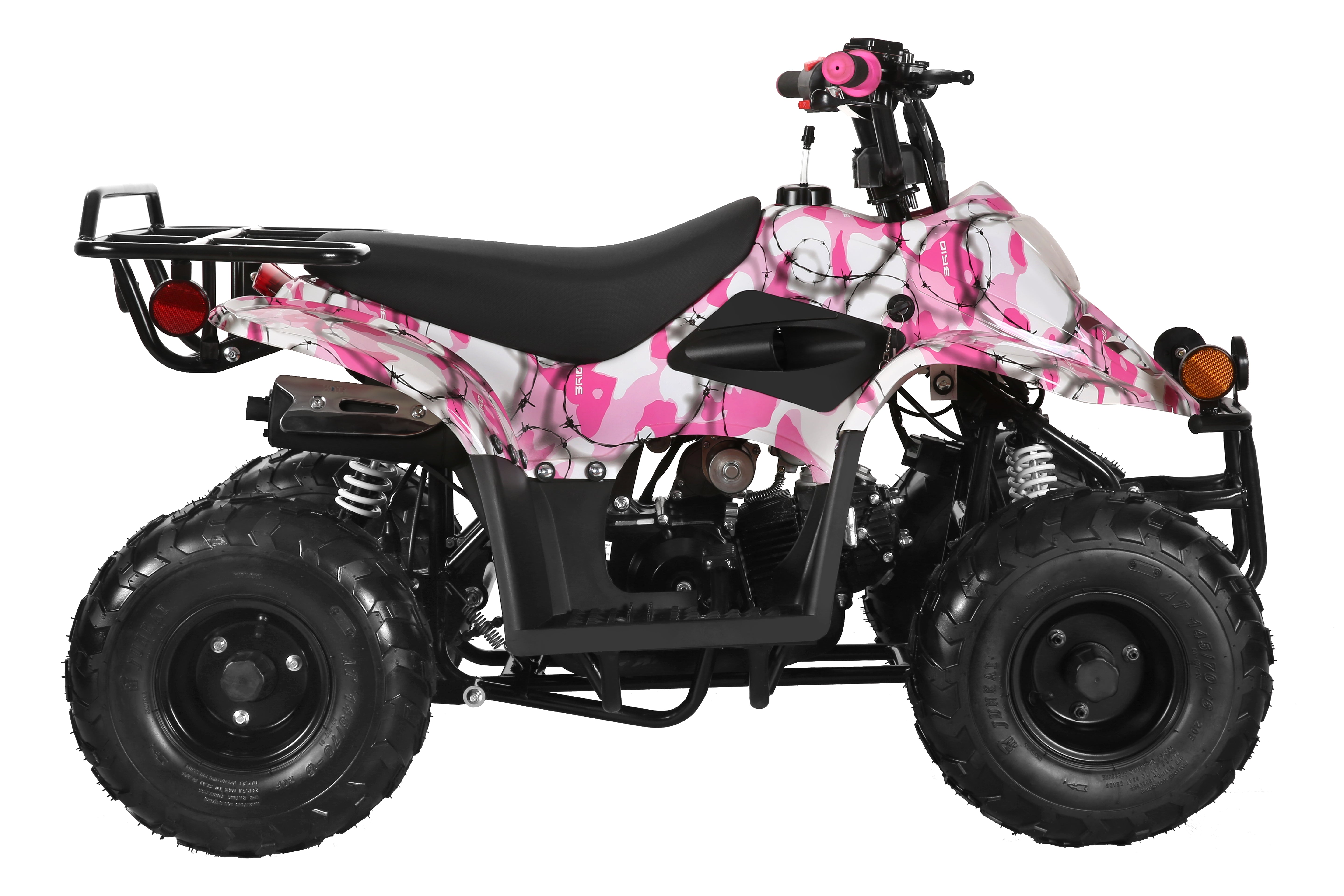 Coolster 110CC 4-Stroke Kids ATV, 10mph Max Speed, Front & Rear Disc Brakes, All-Terrain 4-Wheeler with LED Lights, Supports Up to 143 LBS