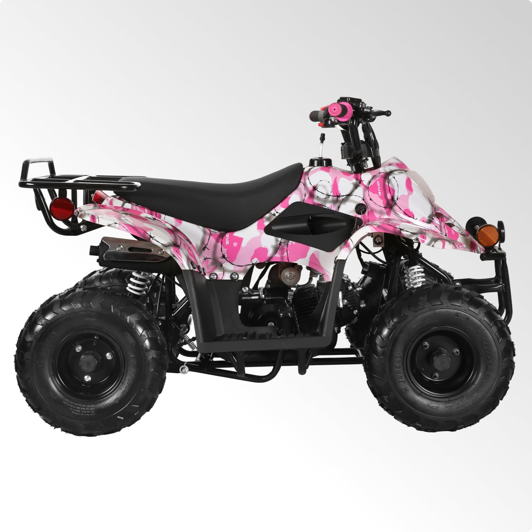 Coolster 110CC 4-Stroke Kids ATV, 10mph Max Speed, Front & Rear Disc Brakes, All-Terrain 4-Wheeler with LED Lights, Supports Up to 143 LBS