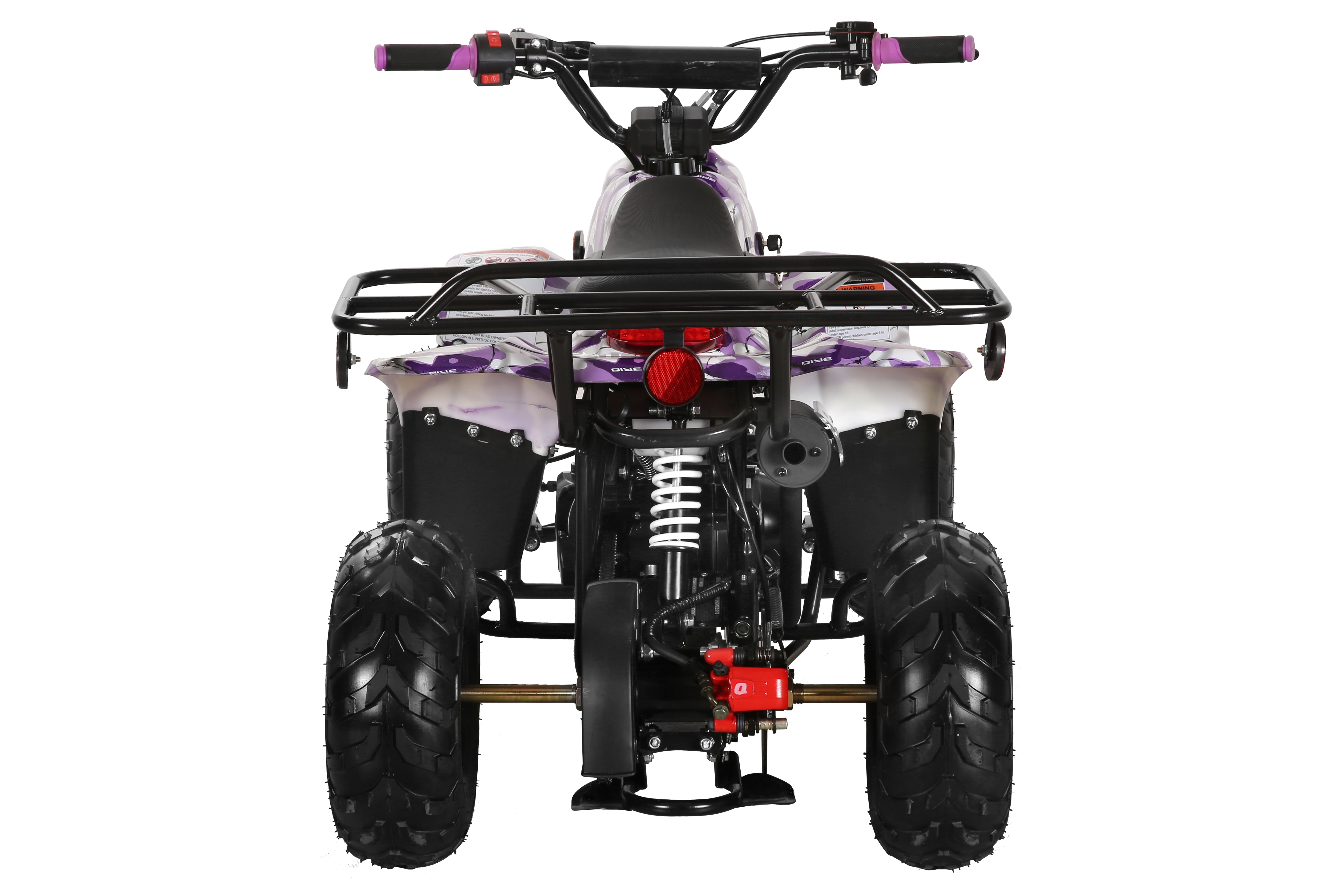 Coolster 110CC 4-Stroke Kids ATV, 10mph Max Speed, Front & Rear Disc Brakes, All-Terrain 4-Wheeler with LED Lights, Supports Up to 143 LBS