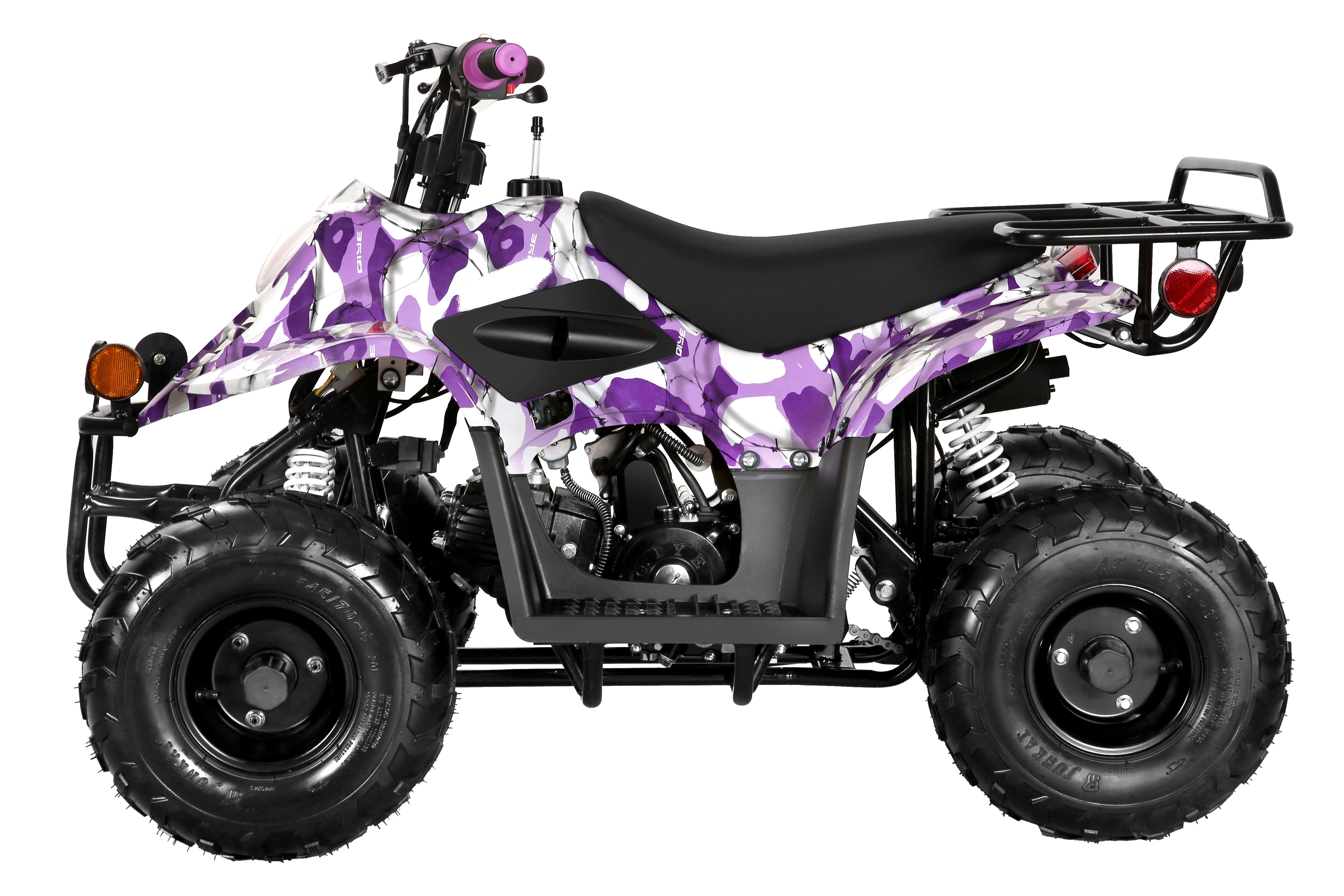 Coolster 110CC 4-Stroke Kids ATV, 10mph Max Speed, Front & Rear Disc Brakes, All-Terrain 4-Wheeler with LED Lights, Supports Up to 143 LBS