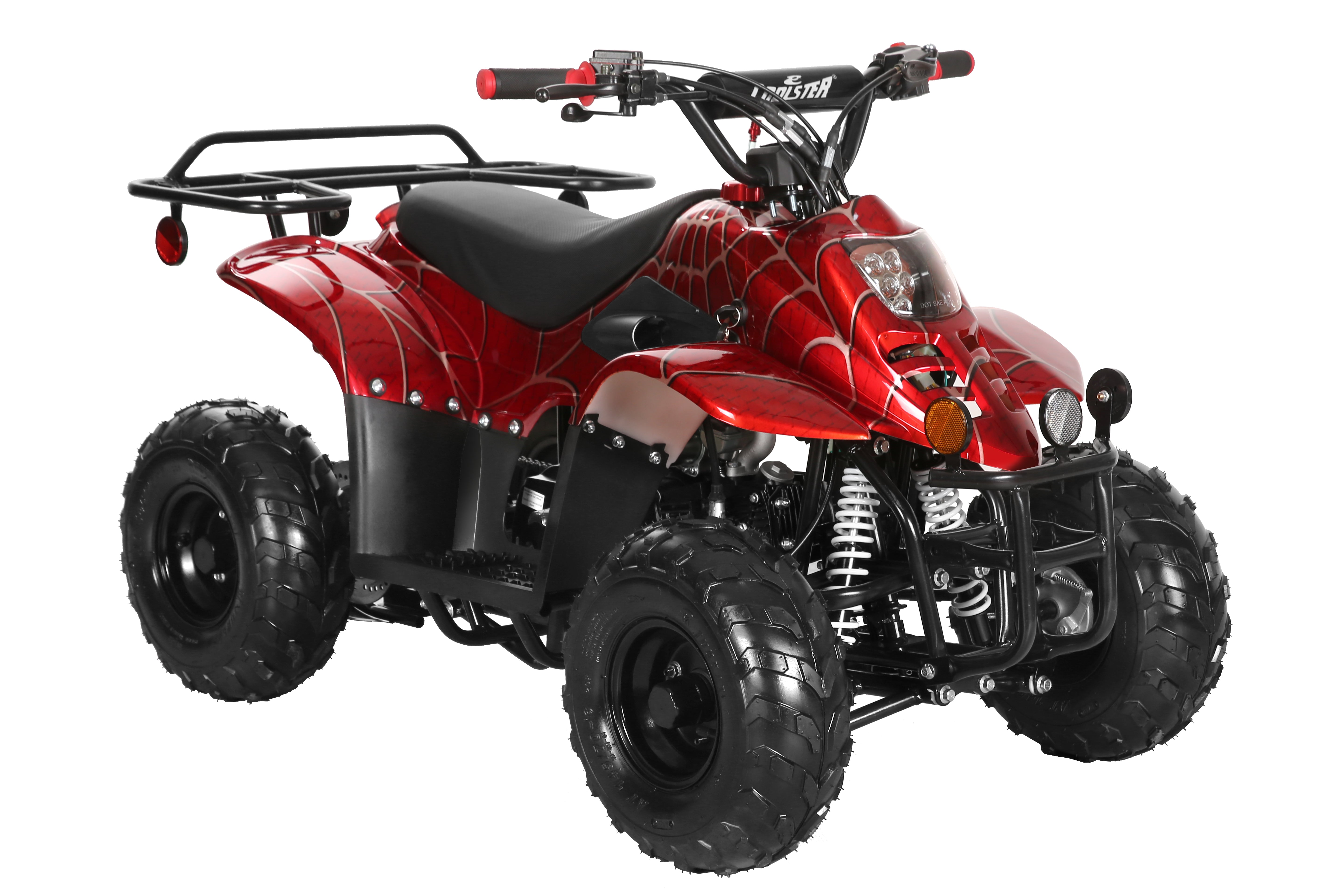 Coolster 110CC 4-Stroke Kids ATV, 10mph Max Speed, Front & Rear Disc Brakes, All-Terrain 4-Wheeler with LED Lights, Supports Up to 143 LBS