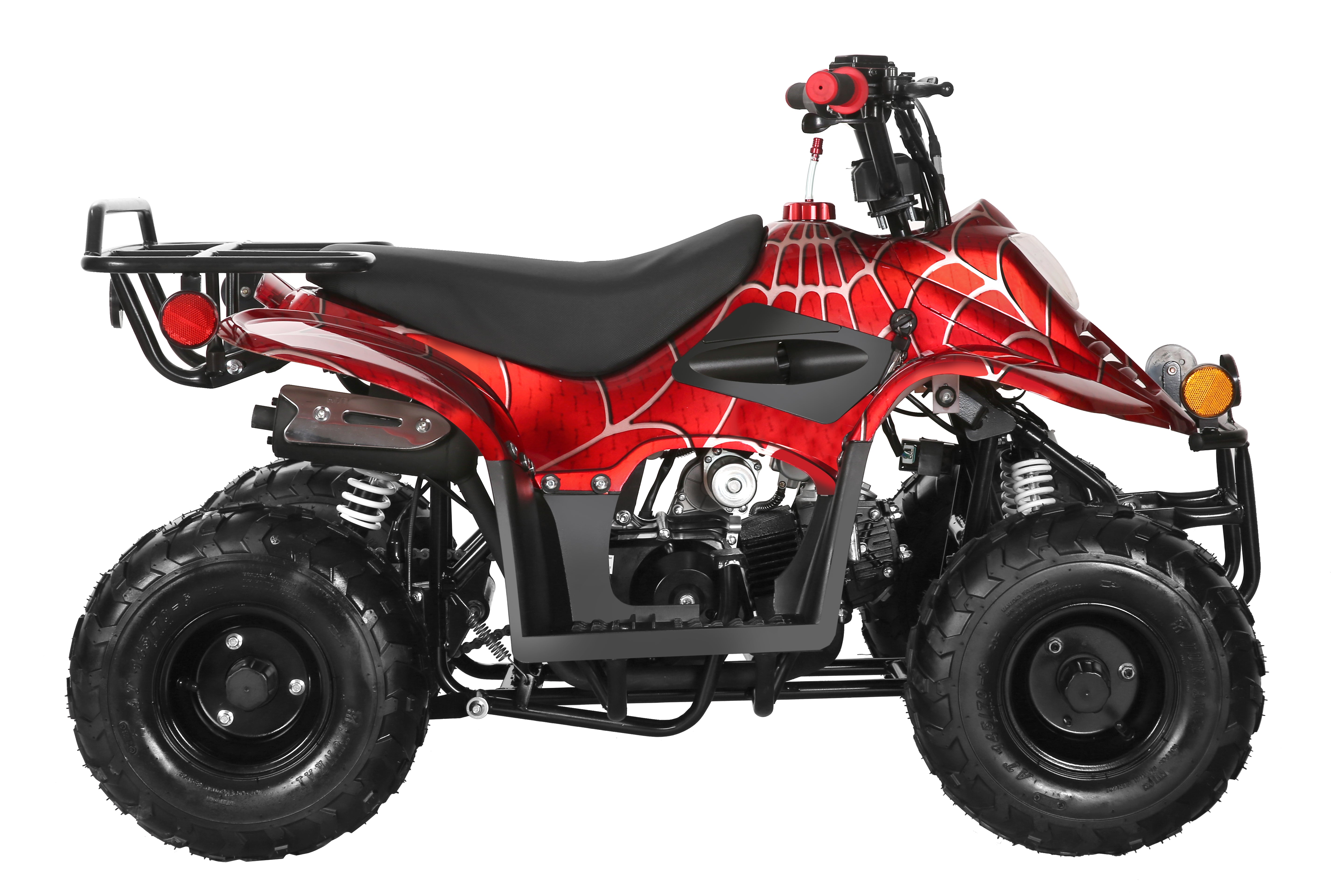 Coolster 110CC 4-Stroke Kids ATV, 10mph Max Speed, Front & Rear Disc Brakes, All-Terrain 4-Wheeler with LED Lights, Supports Up to 143 LBS