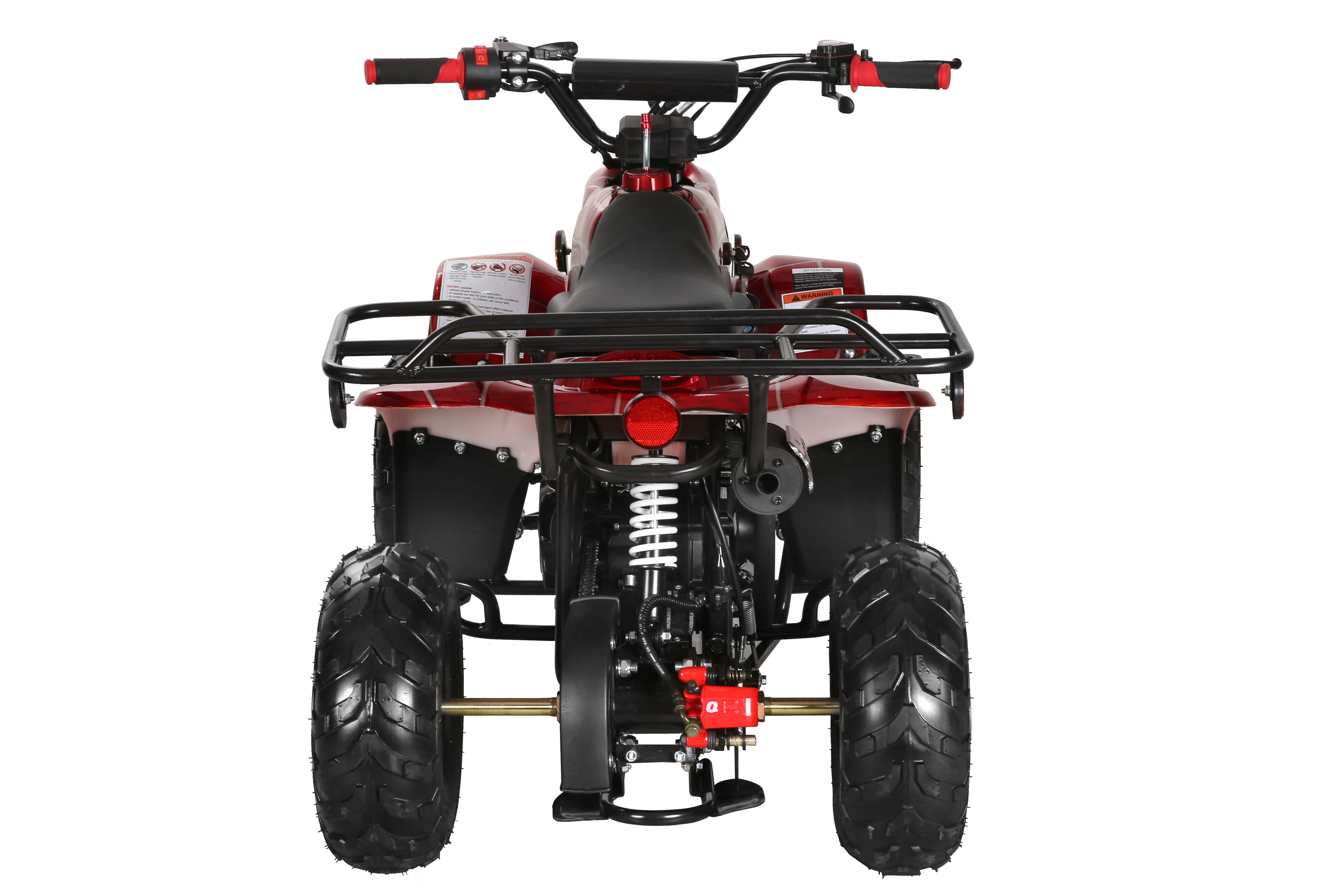 Coolster 110CC 4-Stroke Kids ATV, 10mph Max Speed, Front & Rear Disc Brakes, All-Terrain 4-Wheeler with LED Lights, Supports Up to 143 LBS