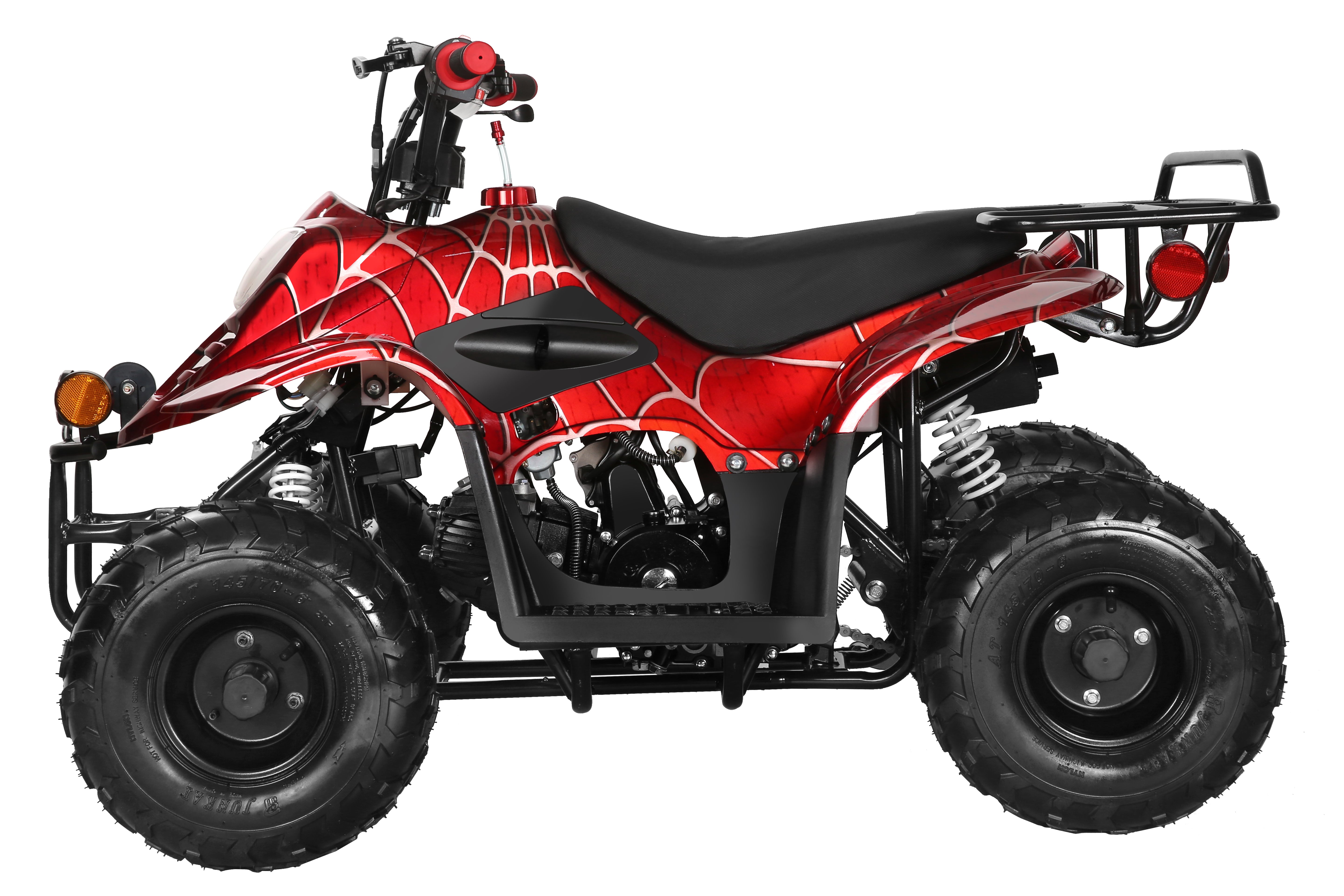 Coolster 110CC 4-Stroke Kids ATV, 10mph Max Speed, Front & Rear Disc Brakes, All-Terrain 4-Wheeler with LED Lights, Supports Up to 143 LBS