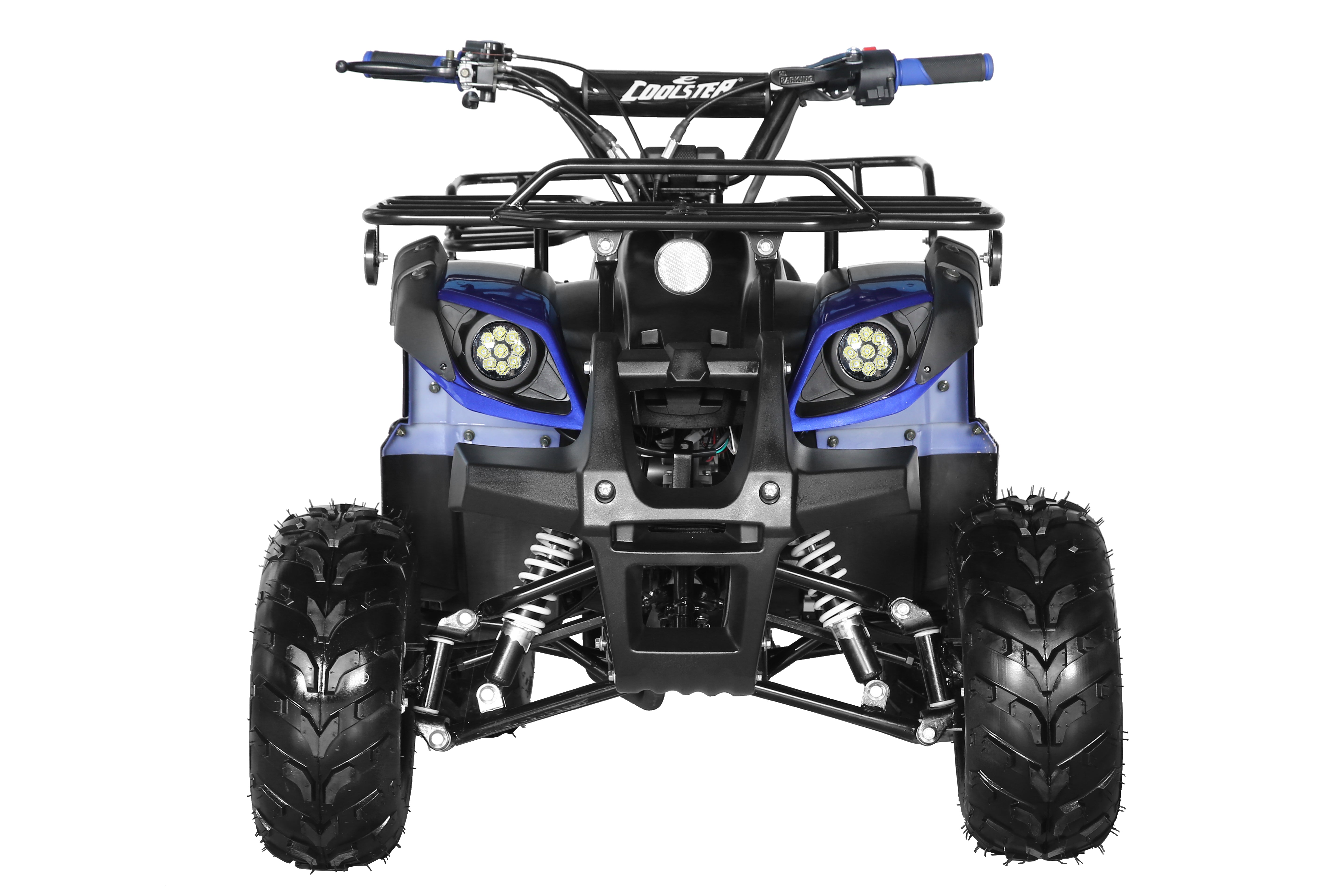 Coolster Gas ATV, 125CC 4-Stroke Mini Gas 4 Wheeler with Front and Rear Disc Brake, with Speed Control and LED Lights, Weight Support Up to 165 LBS, Max Speed 15mph