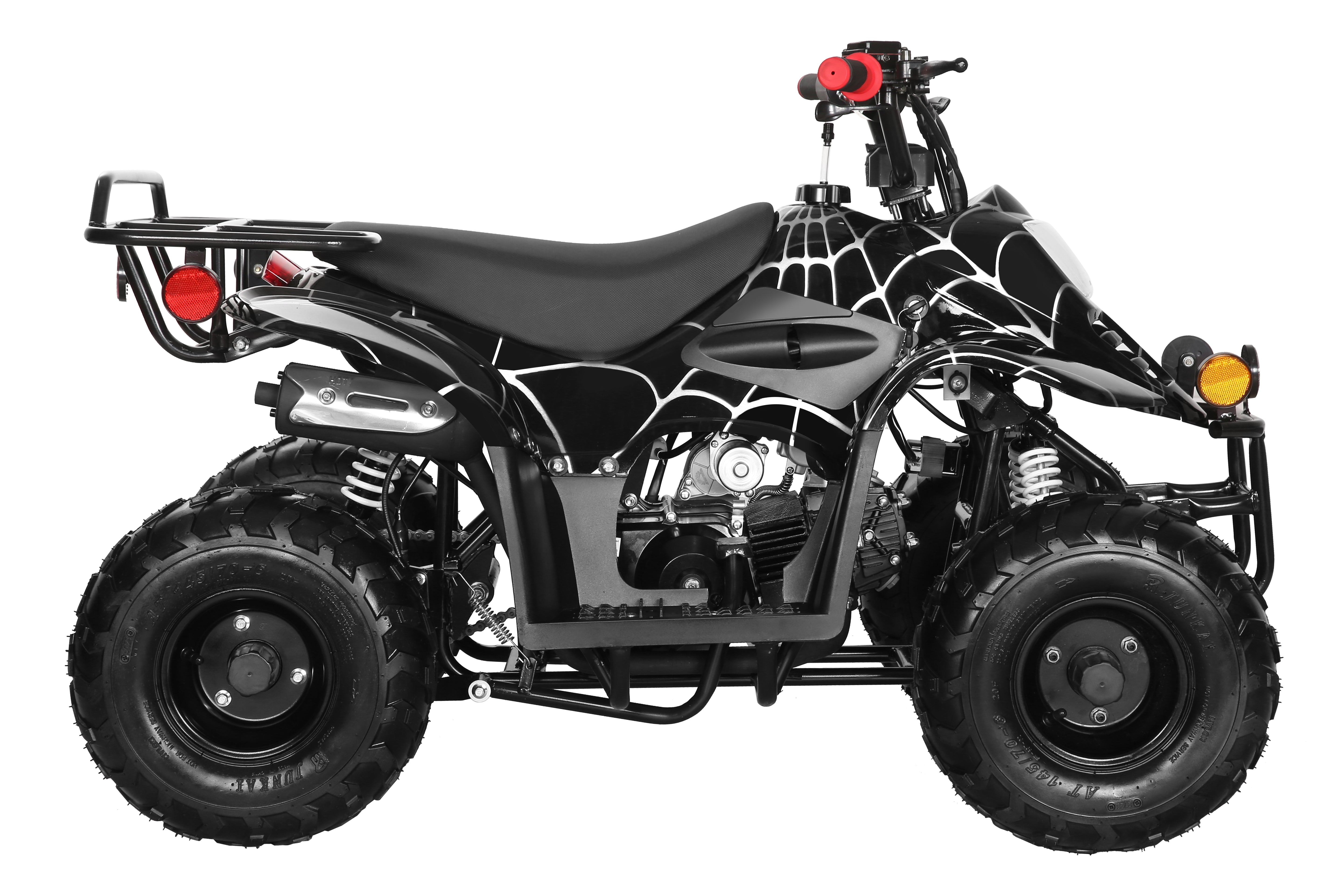 Coolster 110CC 4-Stroke Kids ATV, 10mph Max Speed, Front & Rear Disc Brakes, All-Terrain 4-Wheeler with LED Lights, Supports Up to 143 LBS