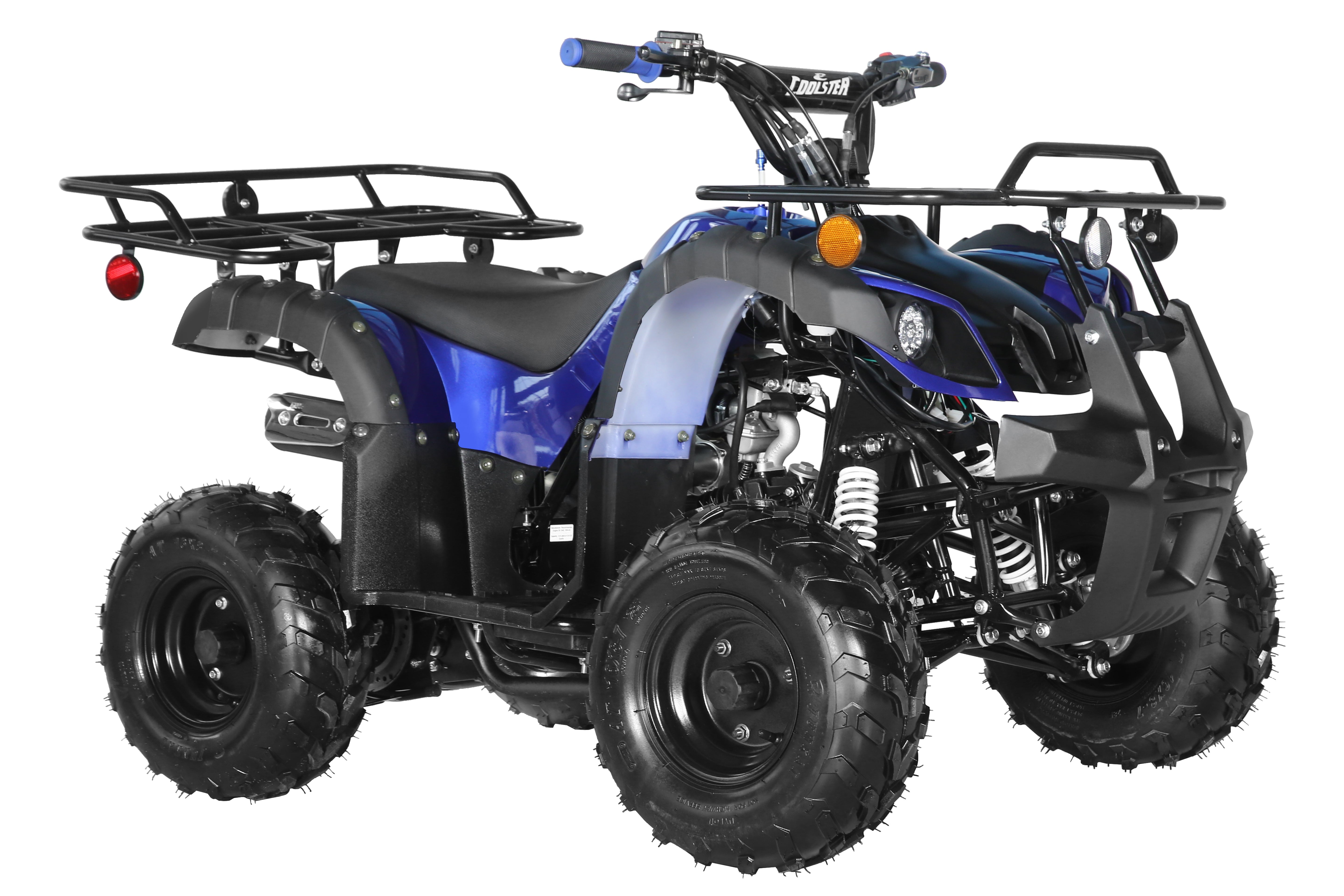 Coolster Gas ATV, 125CC 4-Stroke Mini Gas 4 Wheeler with Front and Rear Disc Brake, with Speed Control and LED Lights, Weight Support Up to 165 LBS, Max Speed 15mph