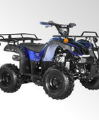 Coolster Gas ATV, 125CC 4-Stroke Mini Gas 4 Wheeler with Front and Rear Disc Brake, with Speed Control and LED Lights, Weight Support Up to 165 LBS, Max Speed 15mph