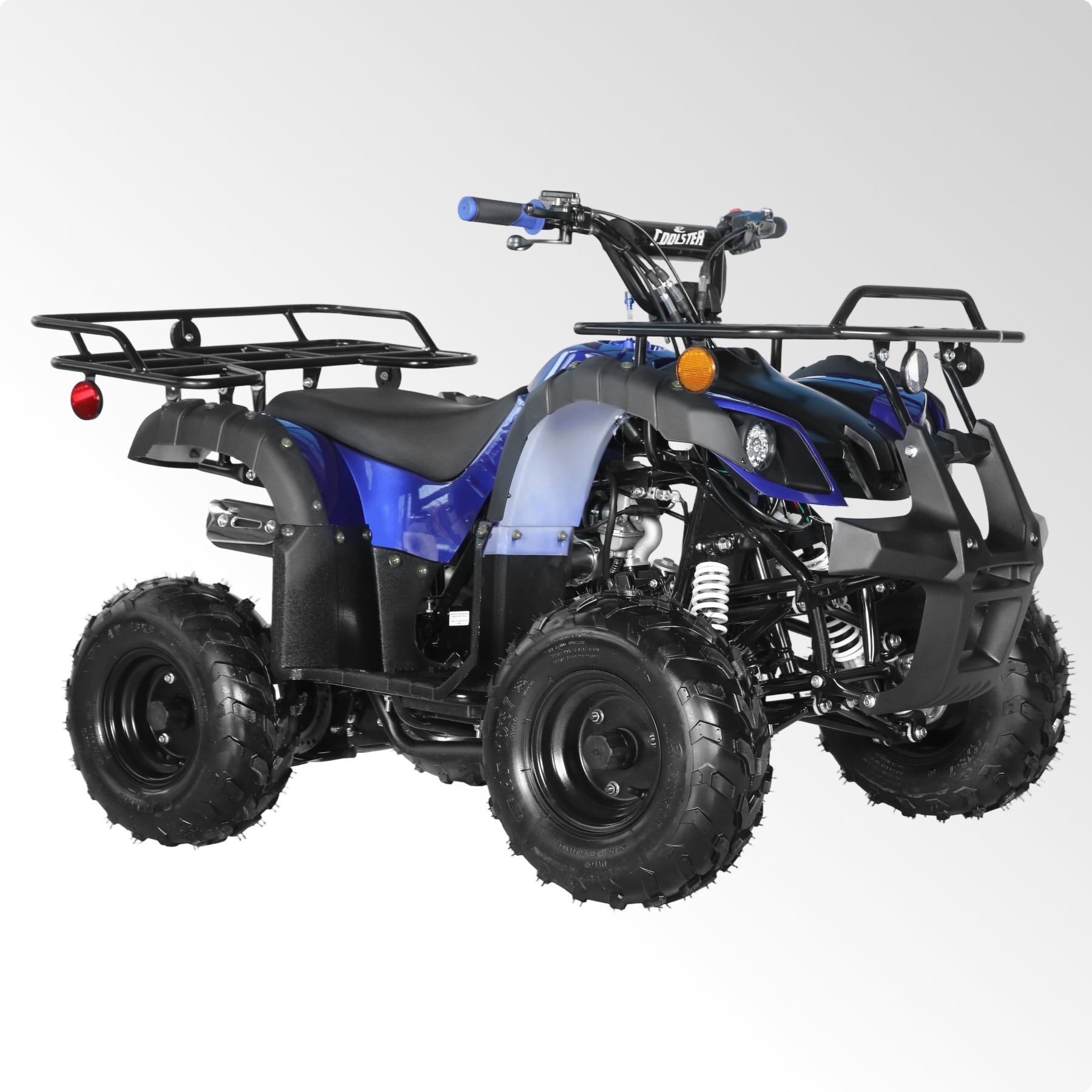 Coolster Gas ATV, 125CC 4-Stroke Mini Gas 4 Wheeler with Front and Rear Disc Brake, with Speed Control and LED Lights, Weight Support Up to 165 LBS, Max Speed 15mph