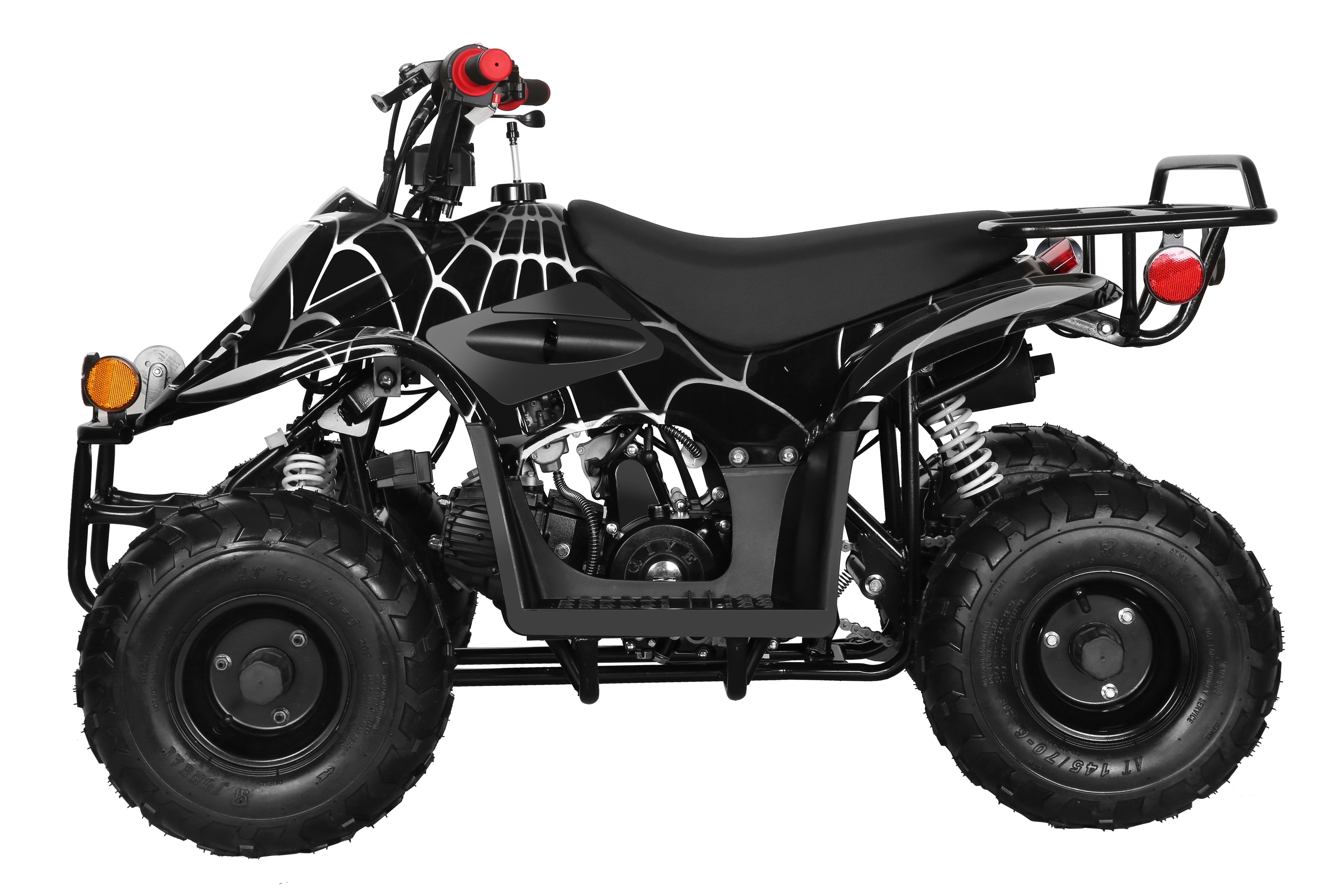 Coolster 110CC 4-Stroke Kids ATV, 10mph Max Speed, Front & Rear Disc Brakes, All-Terrain 4-Wheeler with LED Lights, Supports Up to 143 LBS