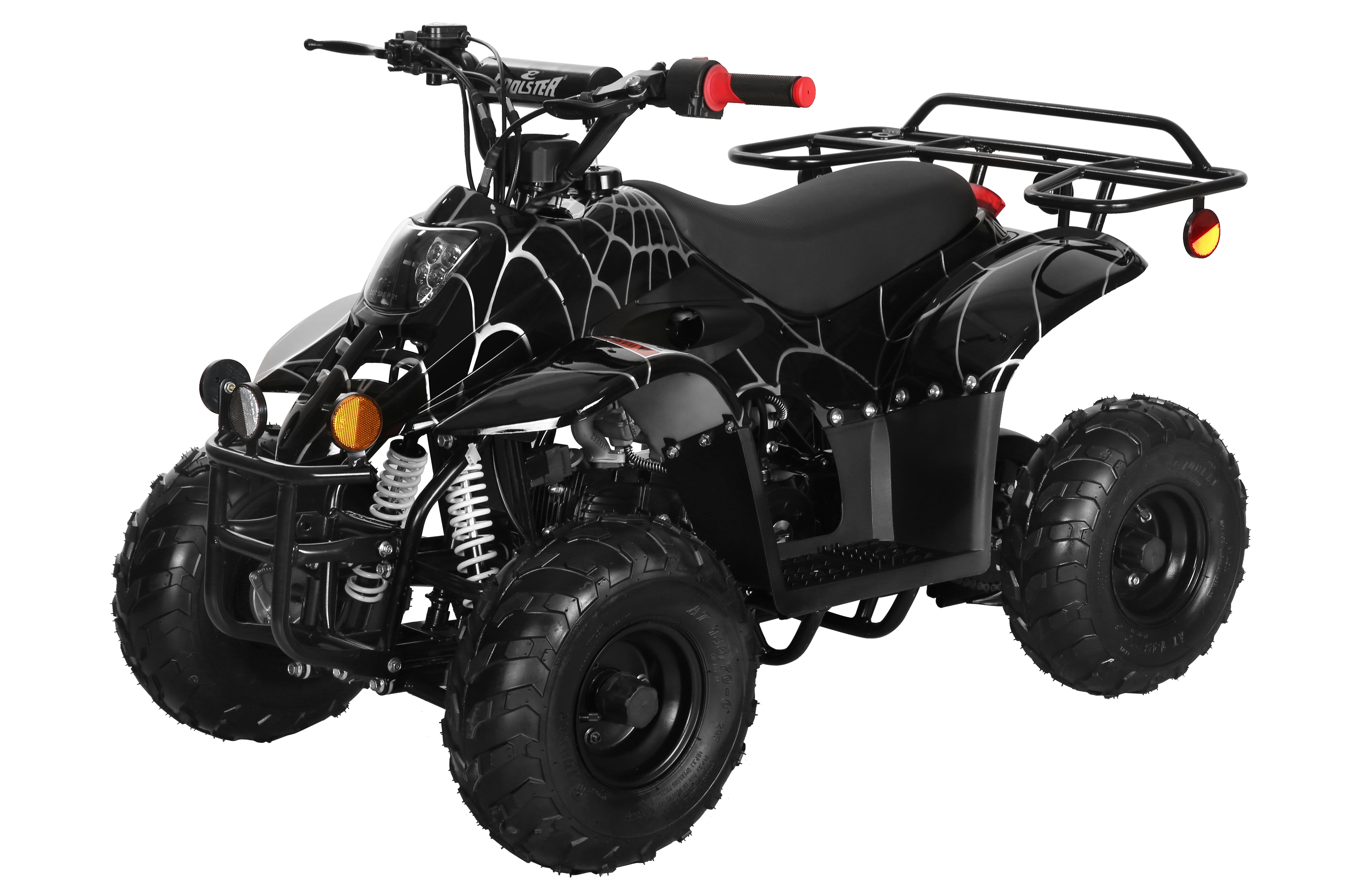 Coolster 110CC 4-Stroke Kids ATV, 10mph Max Speed, Front & Rear Disc Brakes, All-Terrain 4-Wheeler with LED Lights, Supports Up to 143 LBS