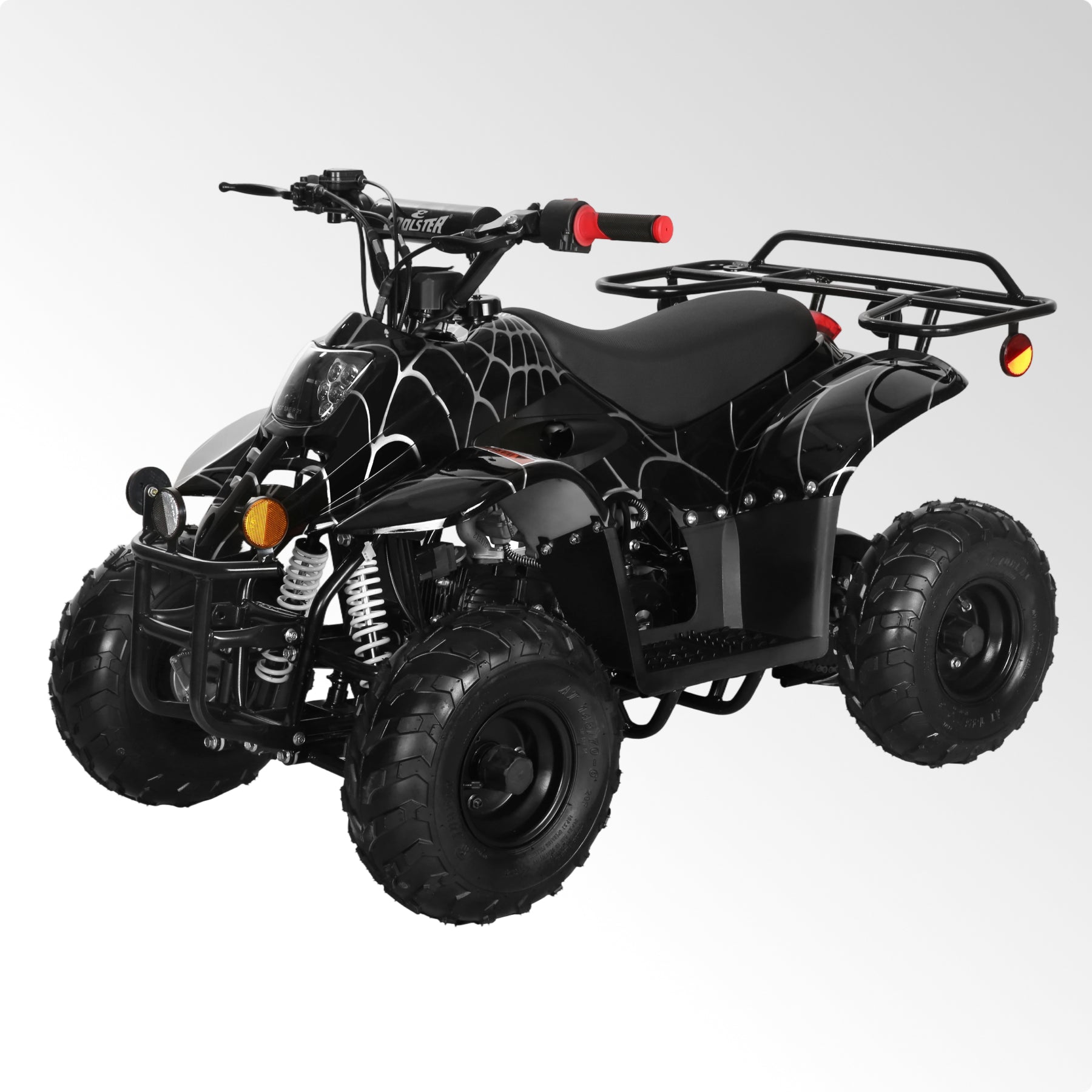 Coolster 110CC 4-Stroke Kids ATV, 10mph Max Speed, Front & Rear Disc Brakes, All-Terrain 4-Wheeler with LED Lights, Supports Up to 143 LBS