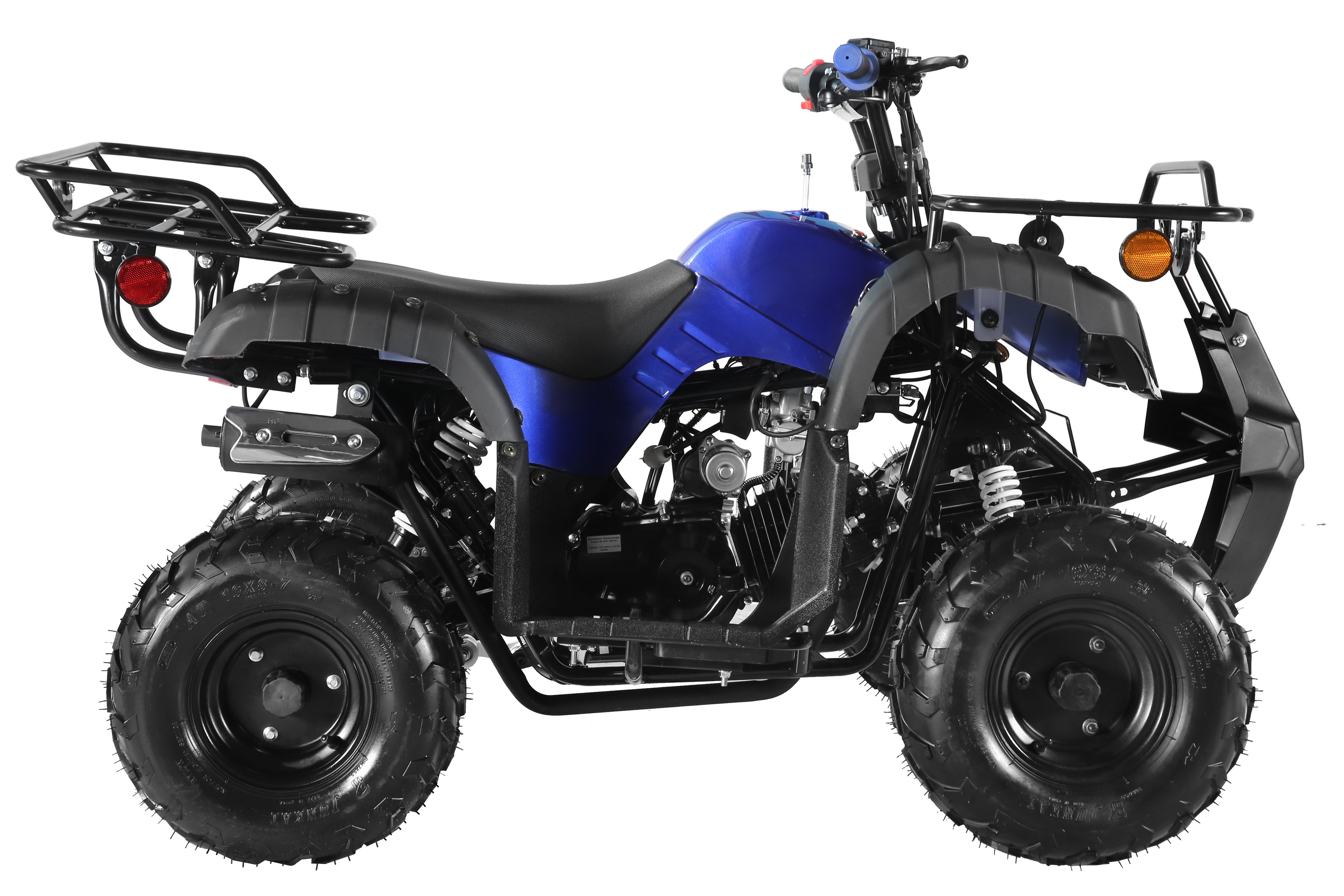 Coolster Gas ATV, 125CC 4-Stroke Mini Gas 4 Wheeler with Front and Rear Disc Brake, with Speed Control and LED Lights, Weight Support Up to 165 LBS, Max Speed 15mph