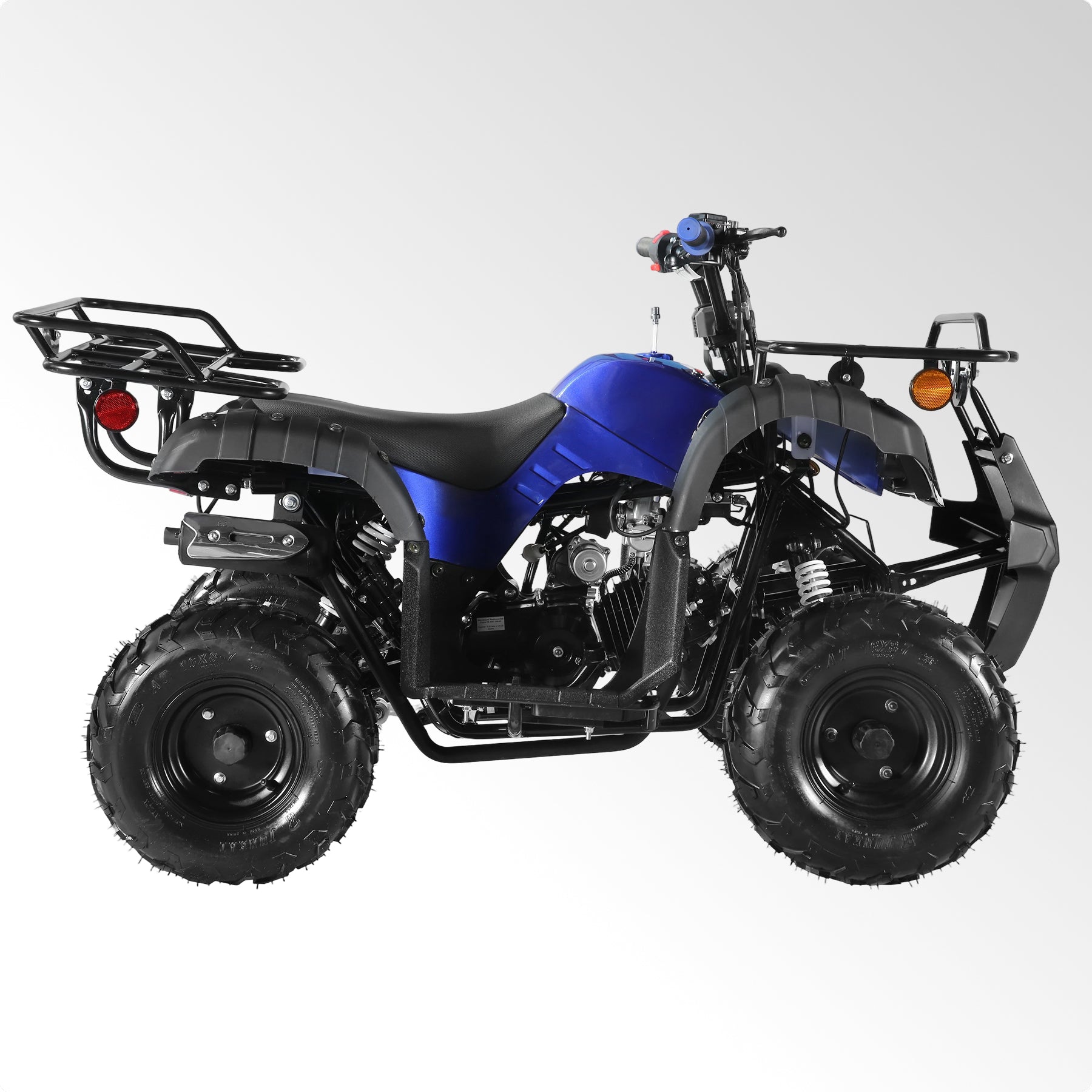 Coolster Gas ATV, 125CC 4-Stroke Mini Gas 4 Wheeler with Front and Rear Disc Brake, with Speed Control and LED Lights, Weight Support Up to 165 LBS, Max Speed 15mph