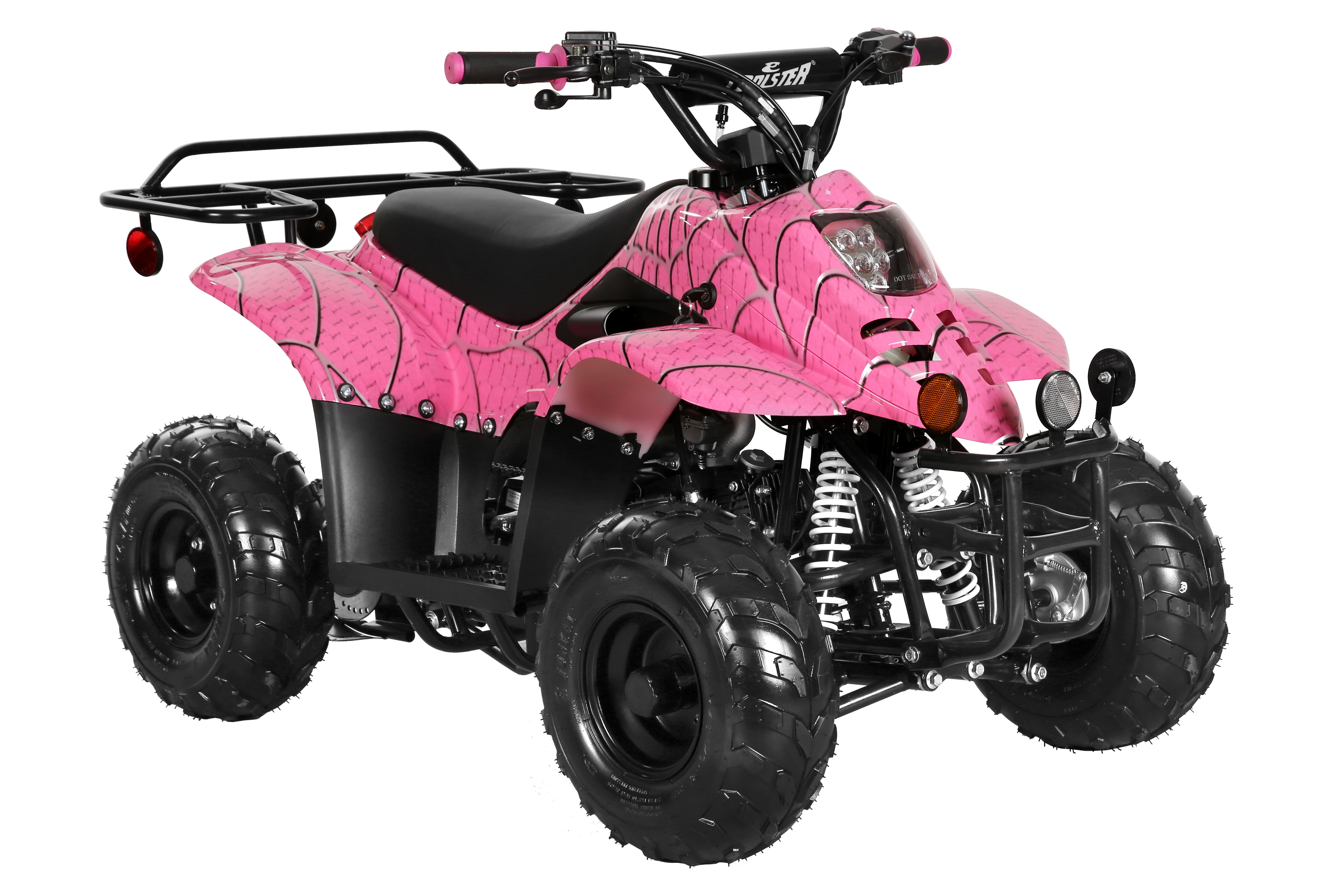 Coolster 110CC 4-Stroke Kids ATV, 10mph Max Speed, Front & Rear Disc Brakes, All-Terrain 4-Wheeler with LED Lights, Supports Up to 143 LBS