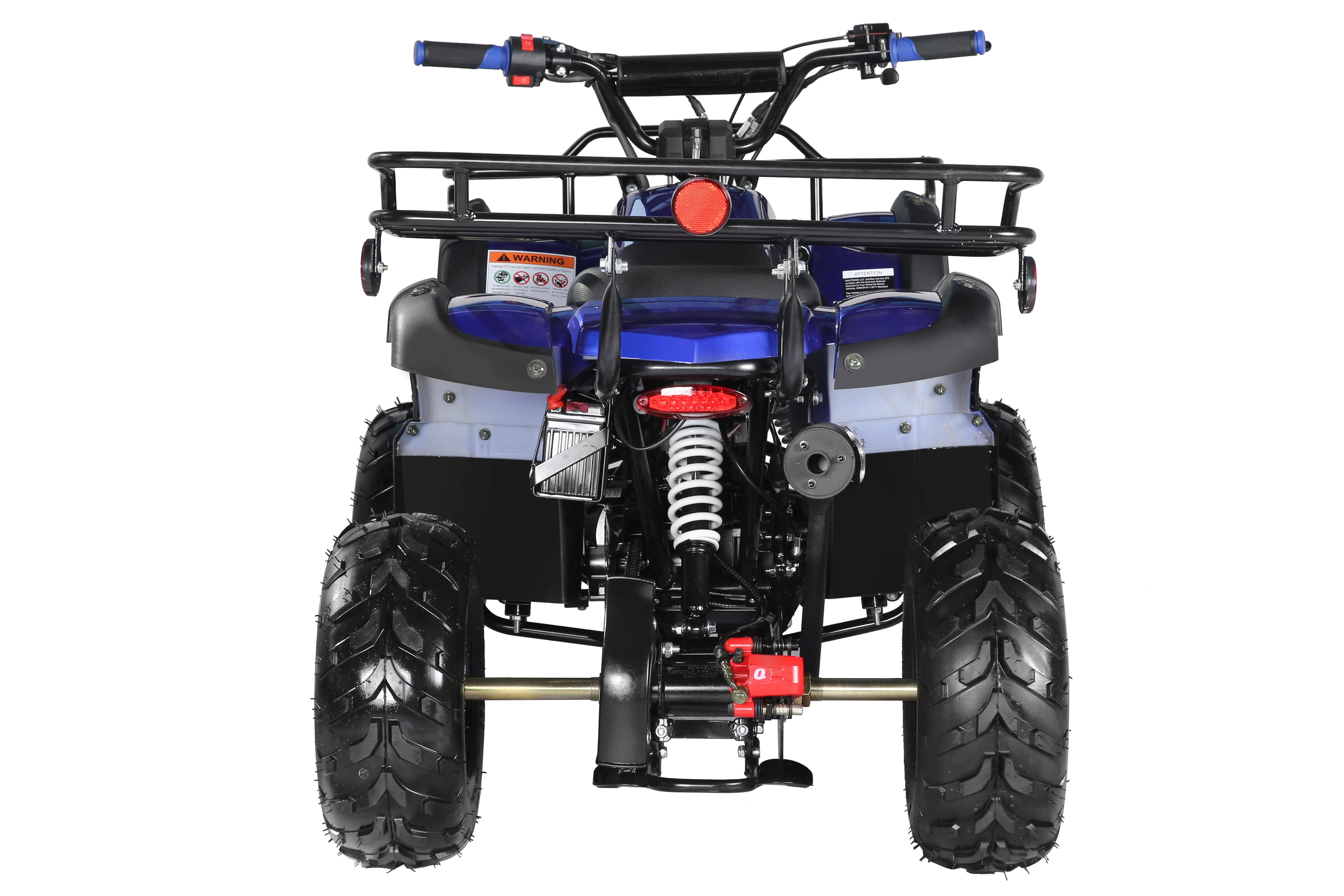 Coolster Gas ATV, 125CC 4-Stroke Mini Gas 4 Wheeler with Front and Rear Disc Brake, with Speed Control and LED Lights, Weight Support Up to 165 LBS, Max Speed 15mph