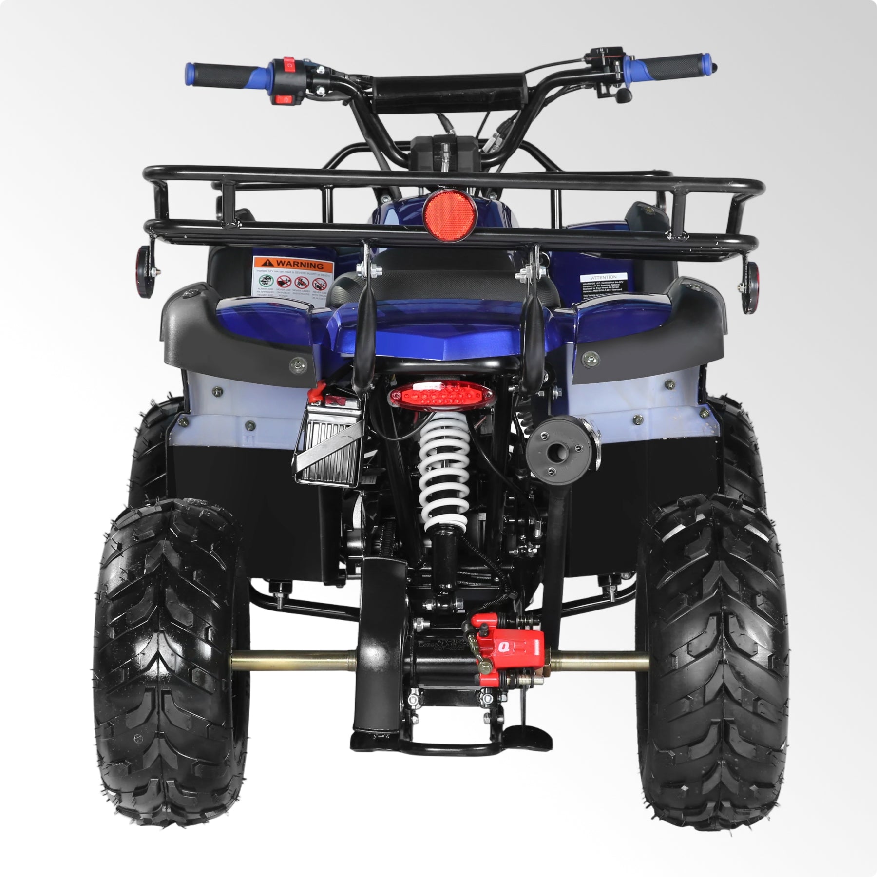 Coolster Gas ATV, 125CC 4-Stroke Mini Gas 4 Wheeler with Front and Rear Disc Brake, with Speed Control and LED Lights, Weight Support Up to 165 LBS, Max Speed 15mph