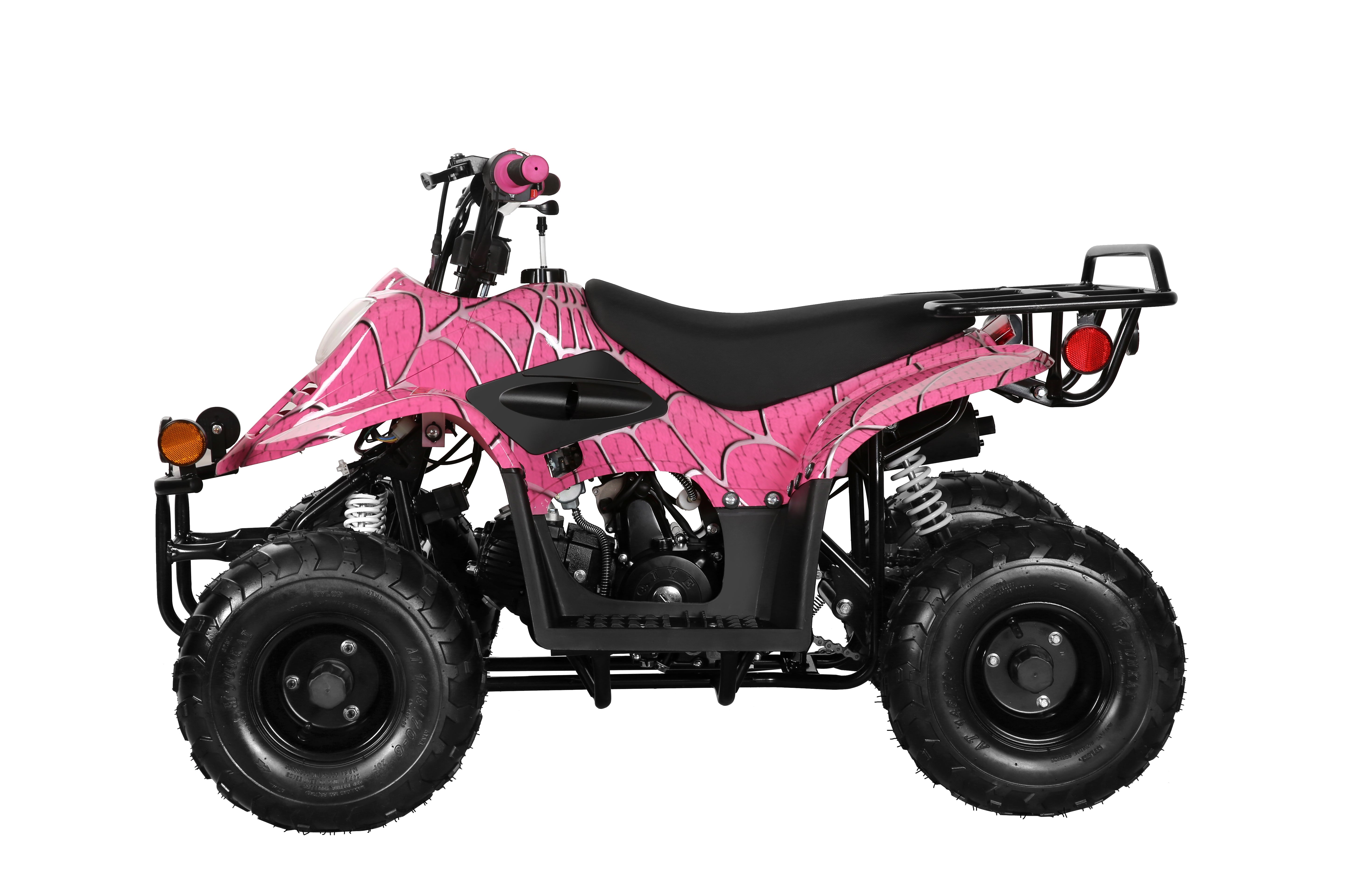 Coolster 110CC 4-Stroke Kids ATV, 10mph Max Speed, Front & Rear Disc Brakes, All-Terrain 4-Wheeler with LED Lights, Supports Up to 143 LBS