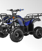 Coolster Gas ATV, 125CC 4-Stroke Mini Gas 4 Wheeler with Front and Rear Disc Brake, with Speed Control and LED Lights, Weight Support Up to 165 LBS, Max Speed 15mph