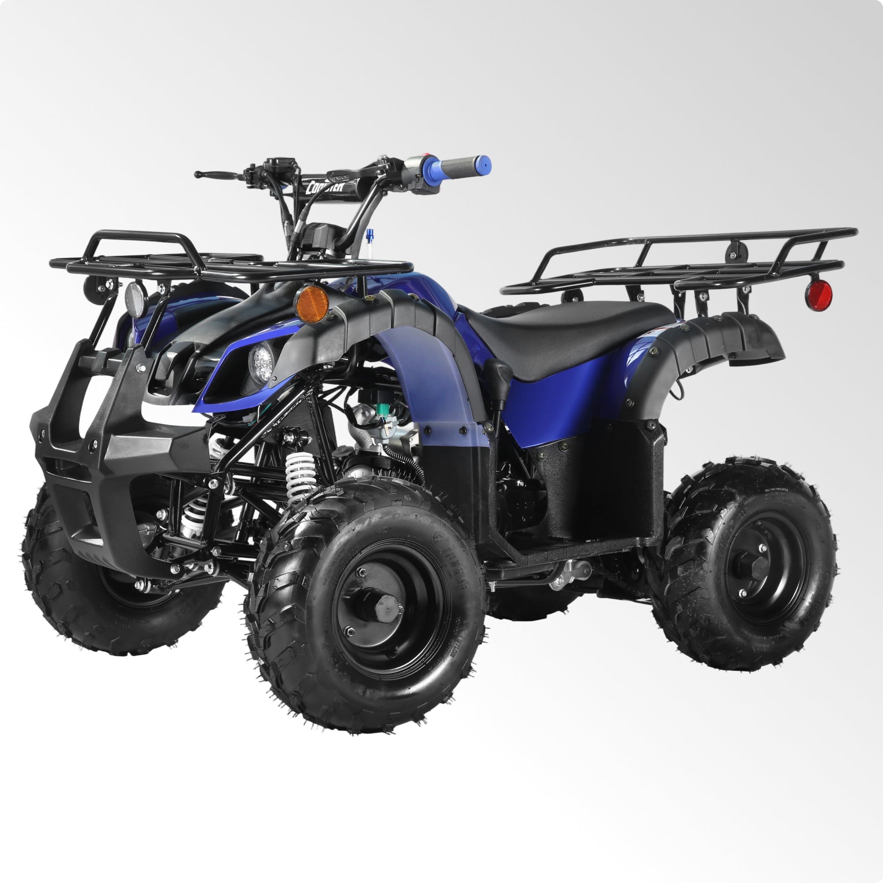 Coolster Gas ATV, 125CC 4-Stroke Mini Gas 4 Wheeler with Front and Rear Disc Brake, with Speed Control and LED Lights, Weight Support Up to 165 LBS, Max Speed 15mph