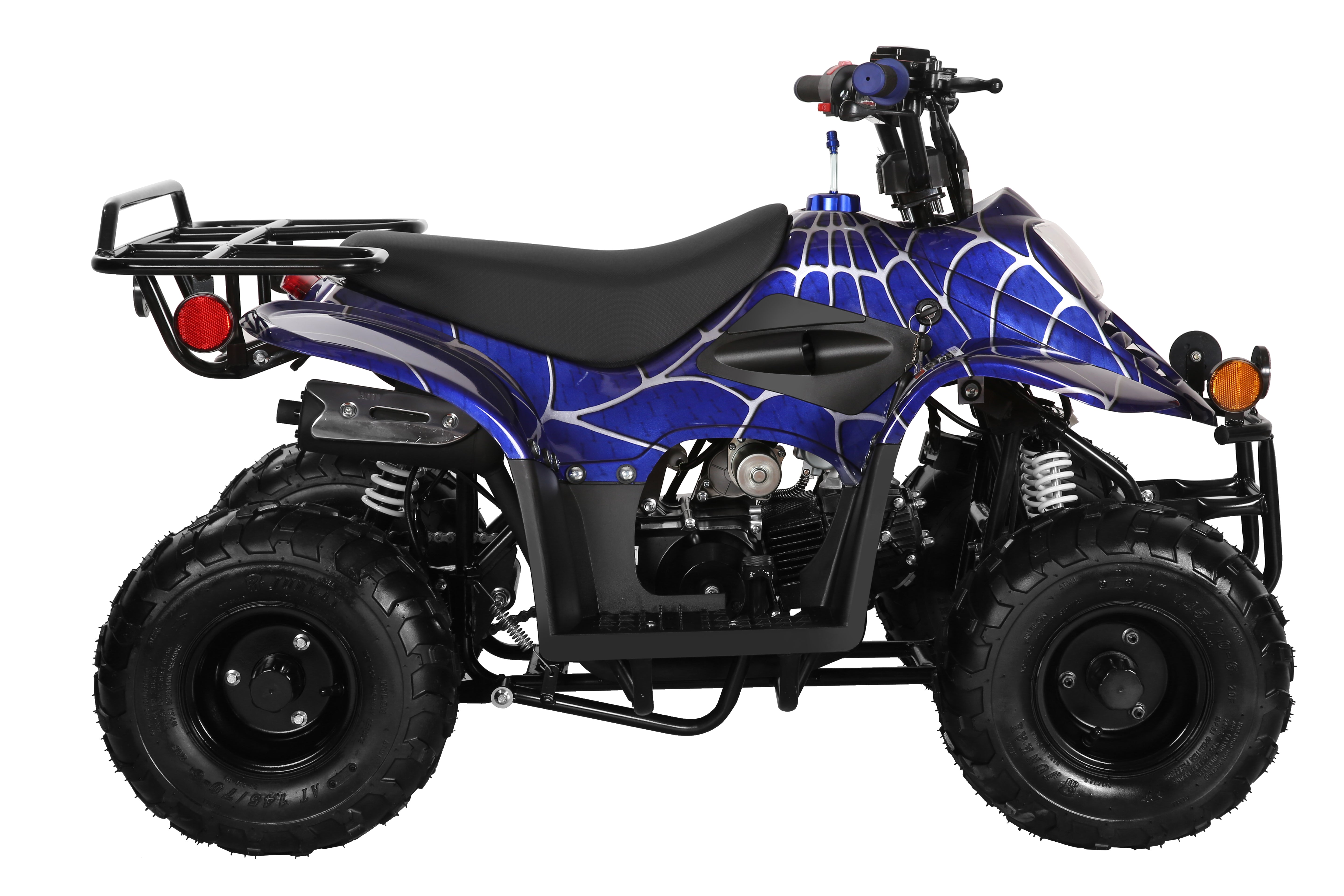 Coolster 110CC 4-Stroke Kids ATV, 10mph Max Speed, Front & Rear Disc Brakes, All-Terrain 4-Wheeler with LED Lights, Supports Up to 143 LBS