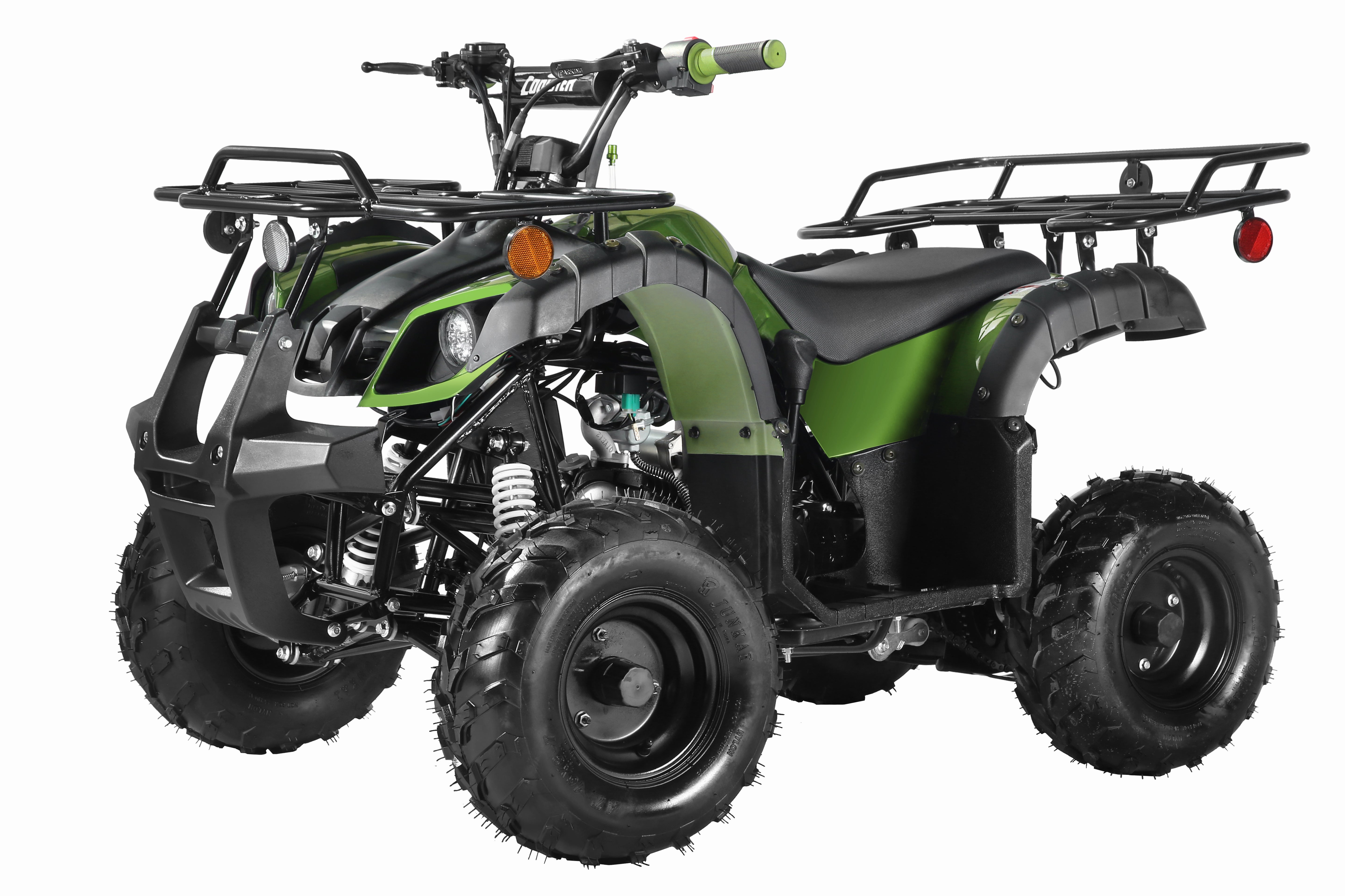 Coolster Gas ATV, 125CC 4-Stroke Mini Gas 4 Wheeler with Front and Rear Disc Brake, with Speed Control and LED Lights, Weight Support Up to 165 LBS, Max Speed 15mph