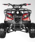 Coolster Gas ATV, 125CC 4-Stroke Mini Gas 4 Wheeler with Front and Rear Disc Brake, with Speed Control and LED Lights, Weight Support Up to 165 LBS, Max Speed 15mph