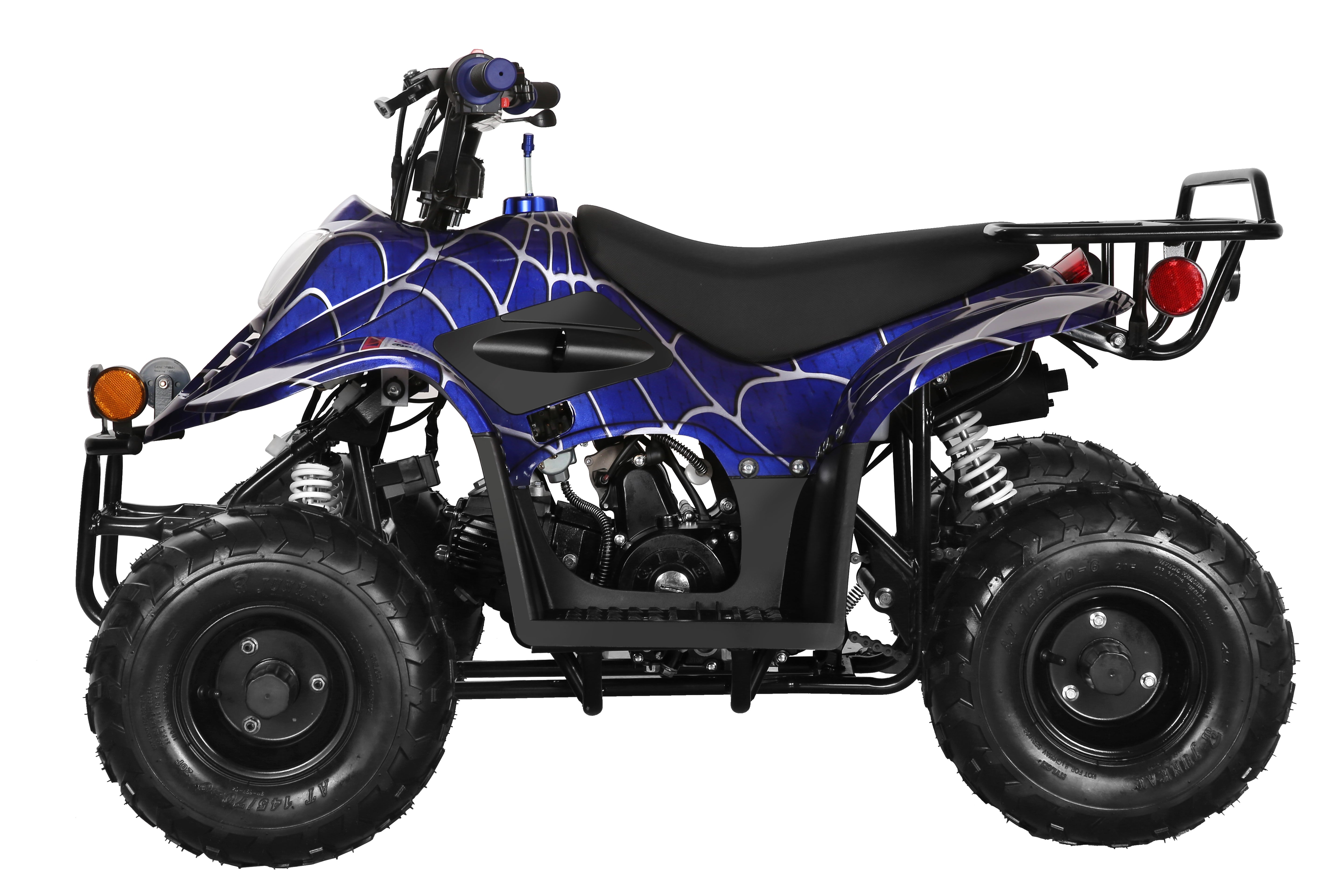 Coolster 110CC 4-Stroke Kids ATV, 10mph Max Speed, Front & Rear Disc Brakes, All-Terrain 4-Wheeler with LED Lights, Supports Up to 143 LBS
