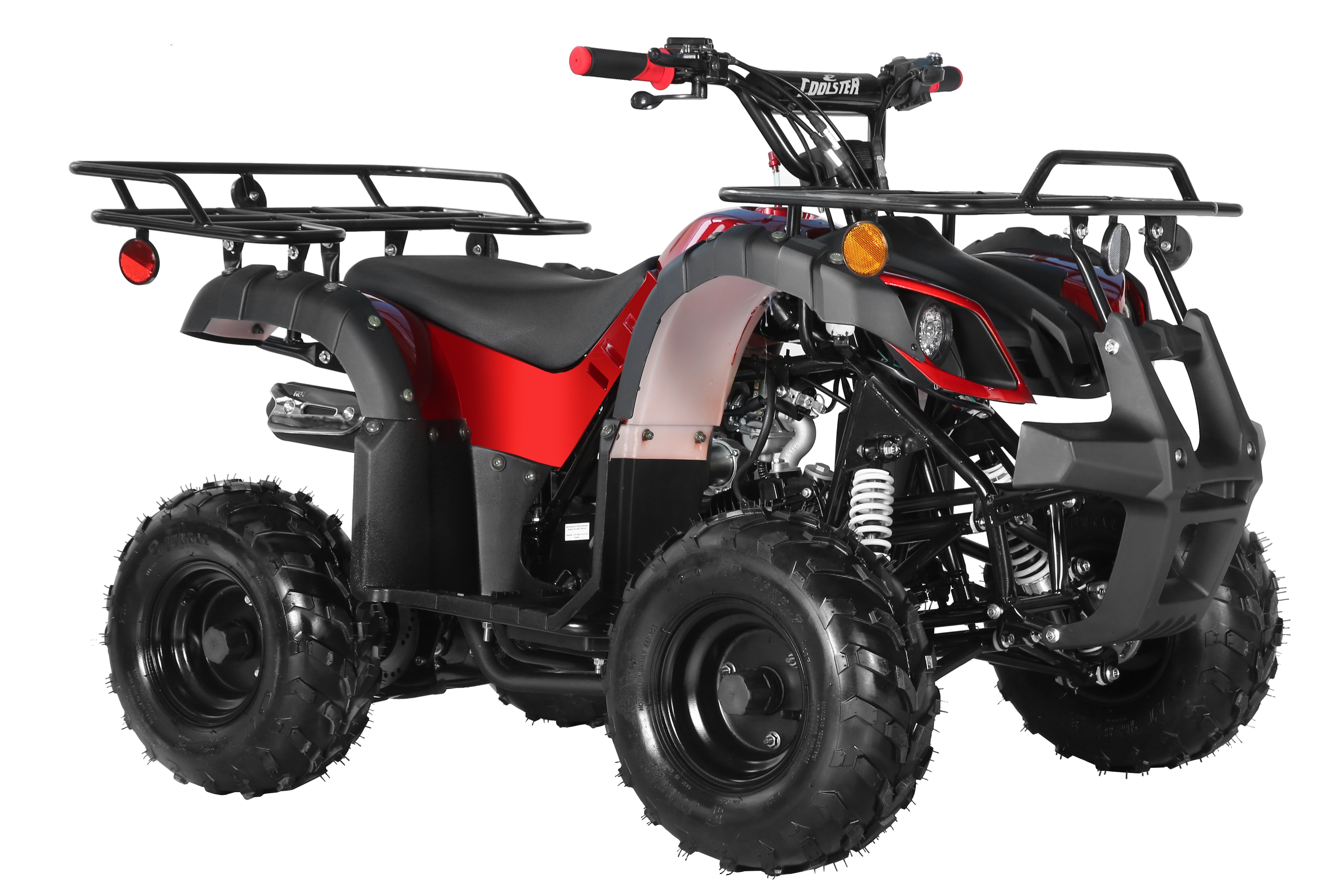 Coolster Gas ATV, 125CC 4-Stroke Mini Gas 4 Wheeler with Front and Rear Disc Brake, with Speed Control and LED Lights, Weight Support Up to 165 LBS, Max Speed 15mph