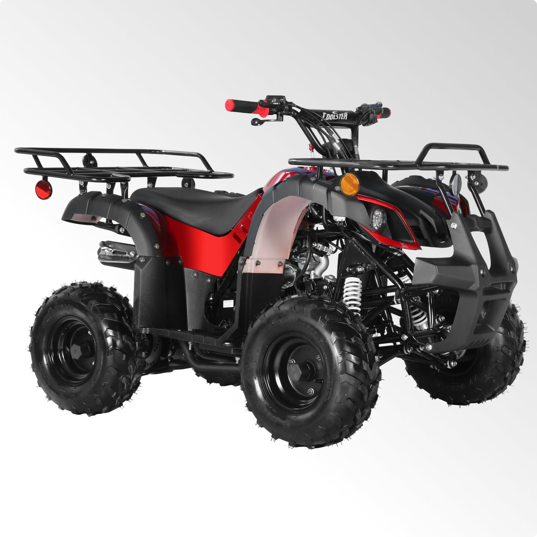 Coolster Gas ATV, 125CC 4-Stroke Mini Gas 4 Wheeler with Front and Rear Disc Brake, with Speed Control and LED Lights, Weight Support Up to 165 LBS, Max Speed 15mph