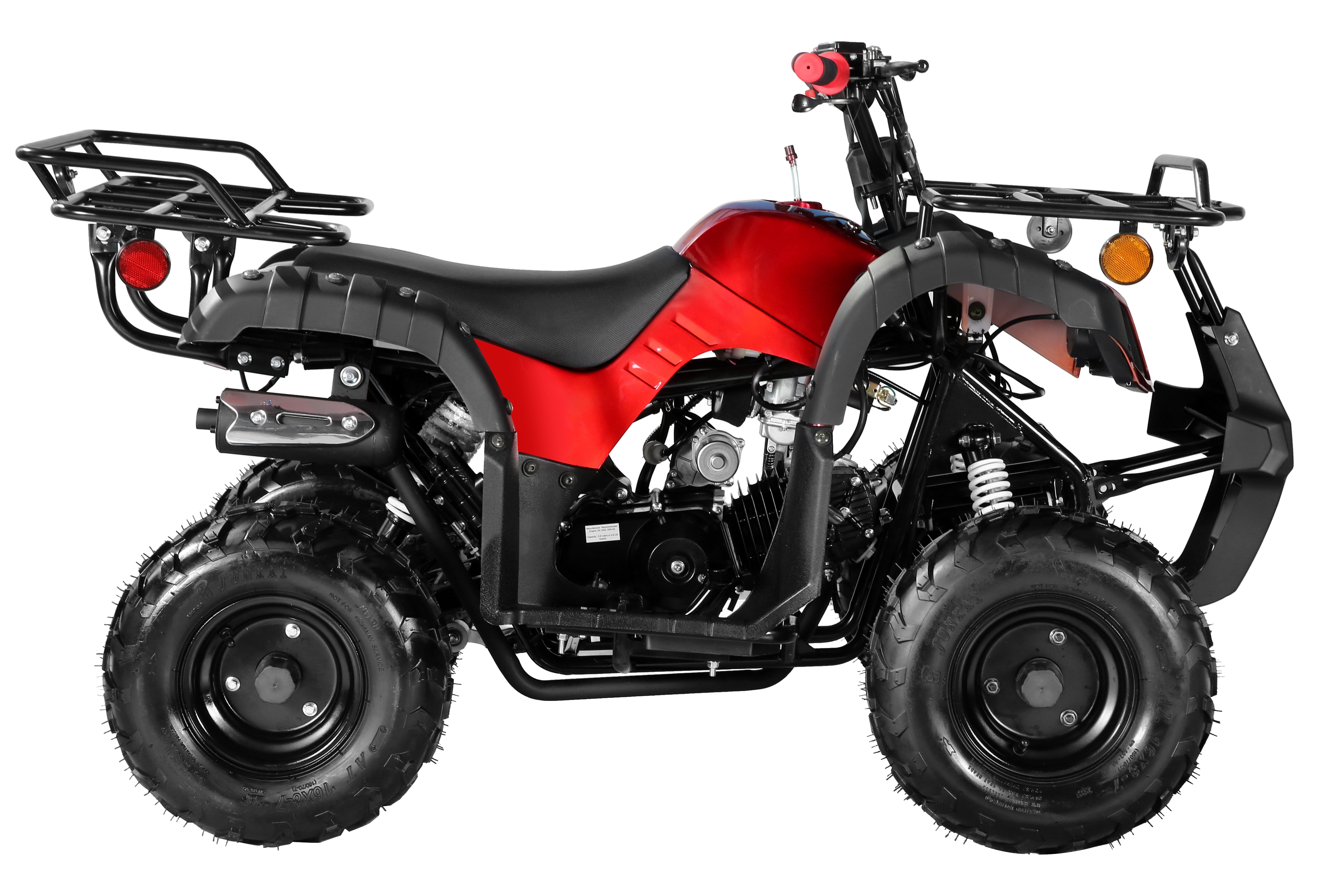 Coolster Gas ATV, 125CC 4-Stroke Mini Gas 4 Wheeler with Front and Rear Disc Brake, with Speed Control and LED Lights, Weight Support Up to 165 LBS, Max Speed 15mph