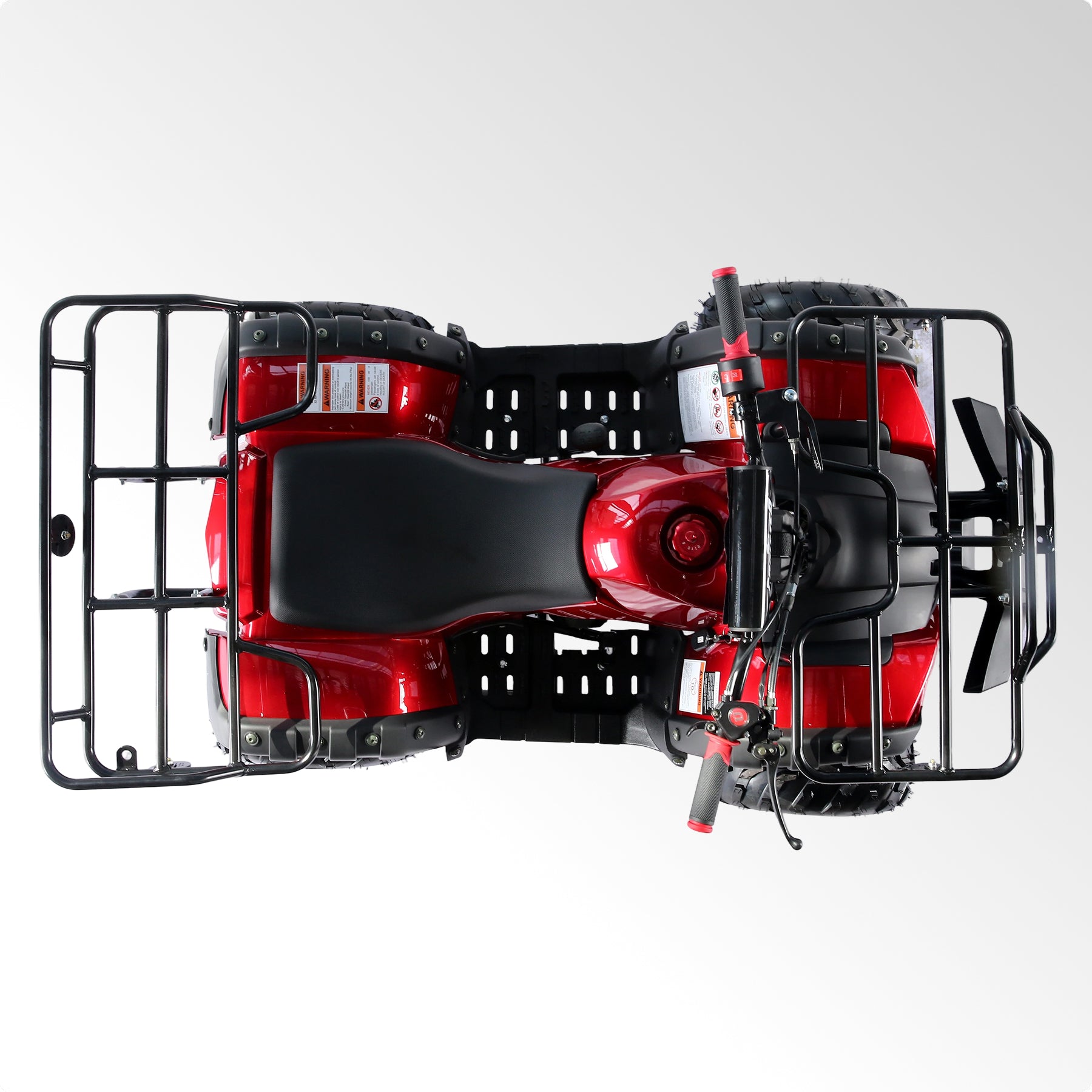 Coolster Gas ATV, 125CC 4-Stroke Mini Gas 4 Wheeler with Front and Rear Disc Brake, with Speed Control and LED Lights, Weight Support Up to 165 LBS, Max Speed 15mph