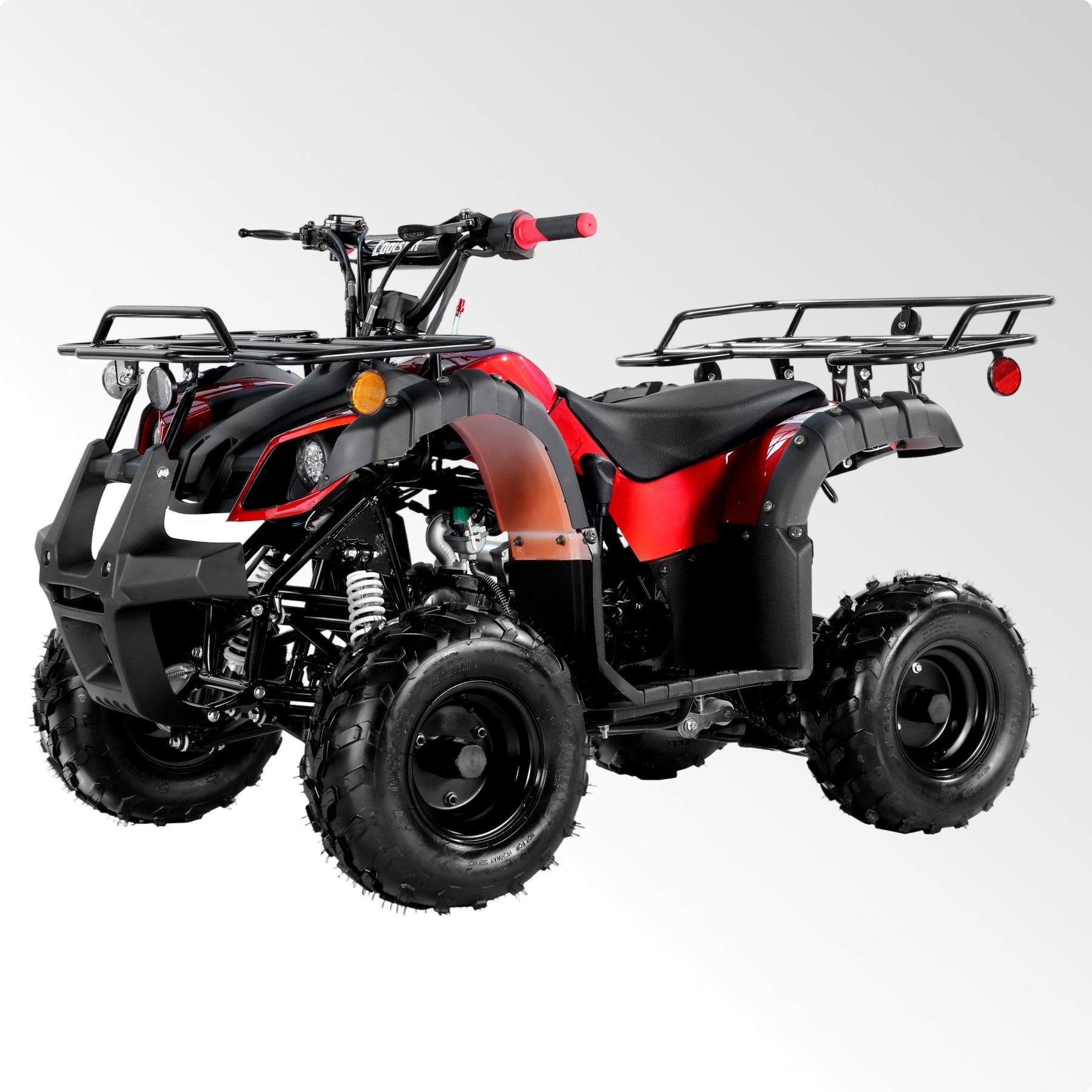 Coolster Gas ATV, 125CC 4-Stroke Mini Gas 4 Wheeler with Front and Rear Disc Brake, with Speed Control and LED Lights, Weight Support Up to 165 LBS, Max Speed 15mph