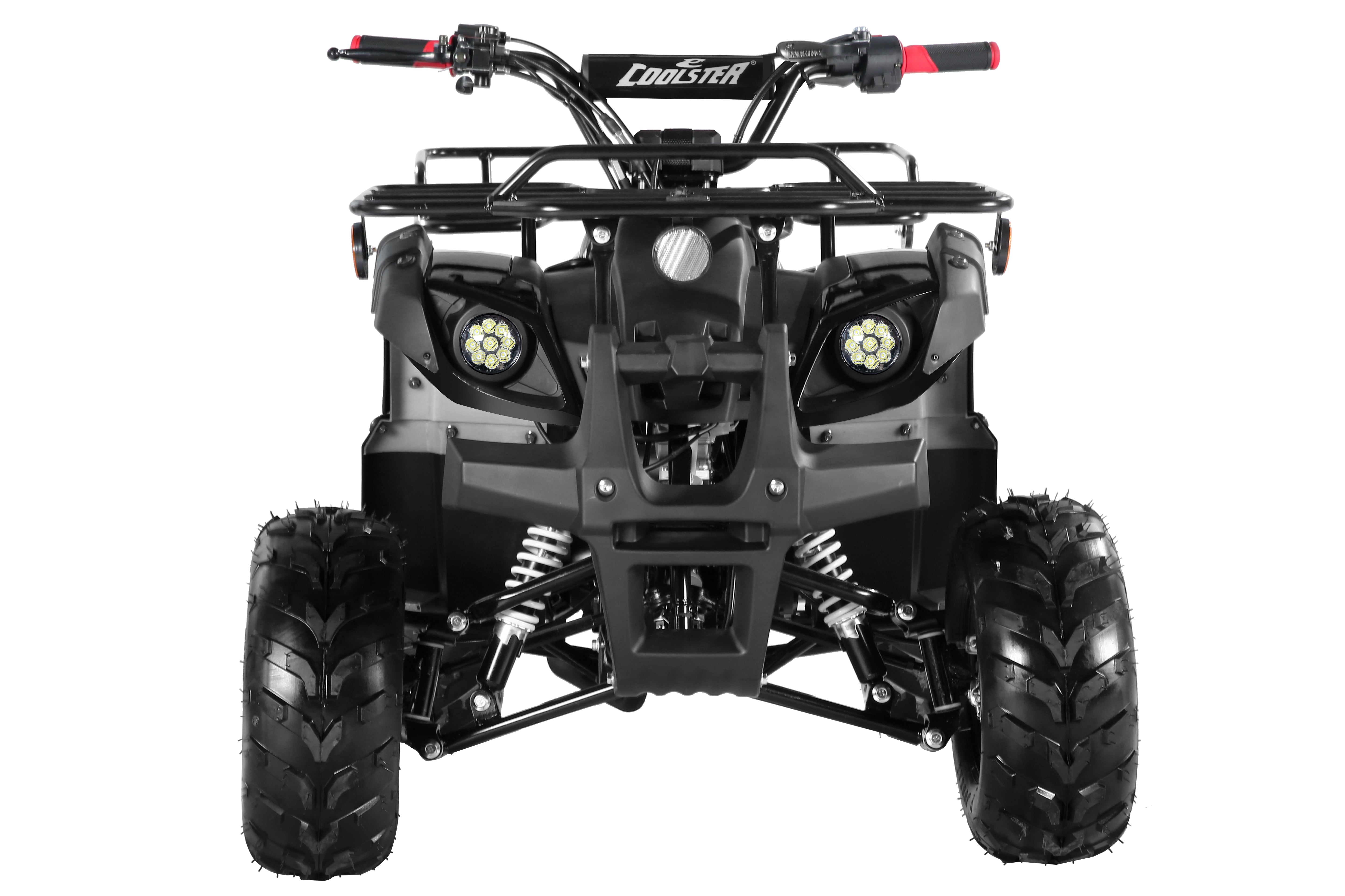 Coolster Gas ATV, 125CC 4-Stroke Mini Gas 4 Wheeler with Front and Rear Disc Brake, with Speed Control and LED Lights, Weight Support Up to 165 LBS, Max Speed 15mph