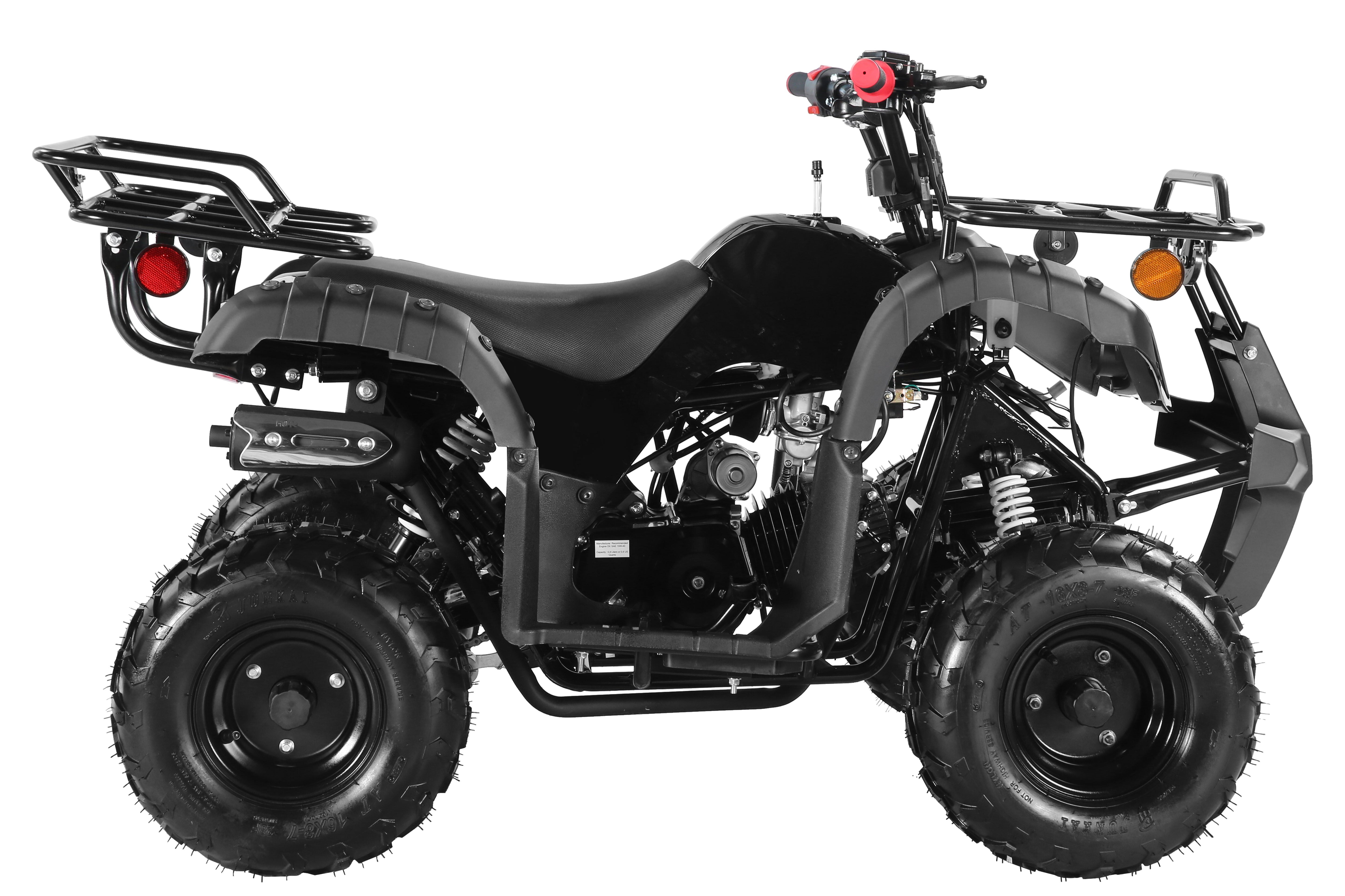 Coolster Gas ATV, 125CC 4-Stroke Mini Gas 4 Wheeler with Front and Rear Disc Brake, with Speed Control and LED Lights, Weight Support Up to 165 LBS, Max Speed 15mph